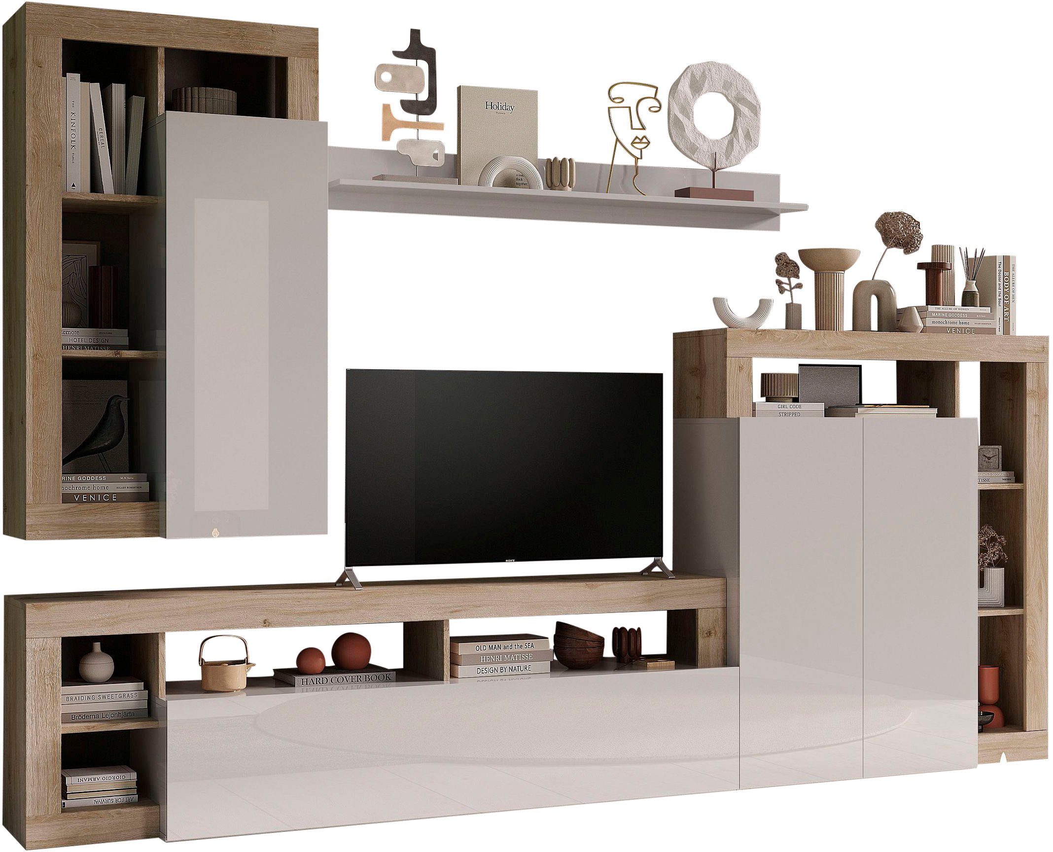 Home affaire Mehrzweckschrank Hamburg, Breite 108 cm Höhe 126 cm