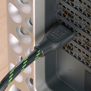 conecto conecto Premium Zertifiziertes 8K Ultra High Speed HDMI Kabel mit HDMI-Kabel, (50 cm)