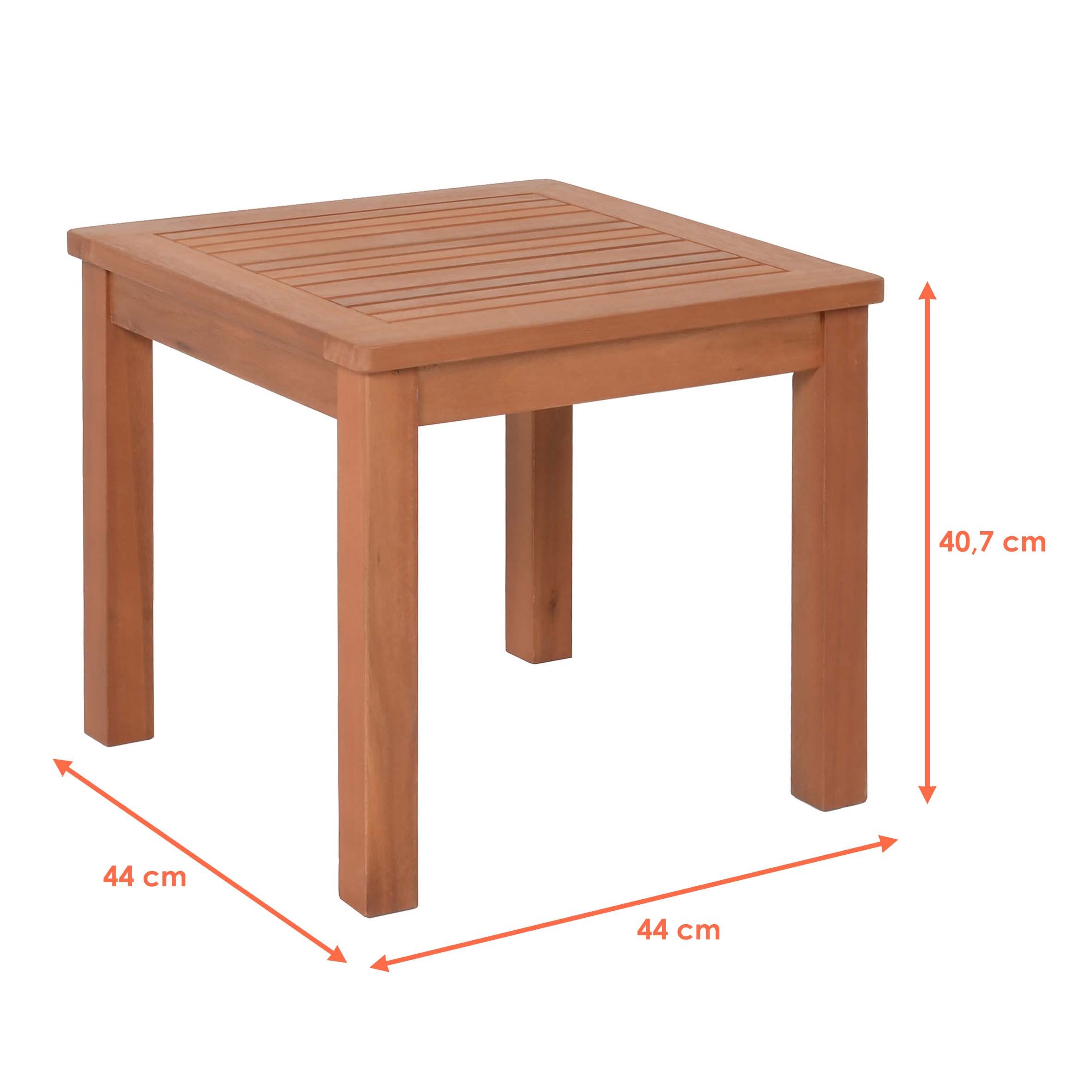 Spetebo Gartentisch Beistelltisch TUCSON aus Eukalyptus günstig online kaufen