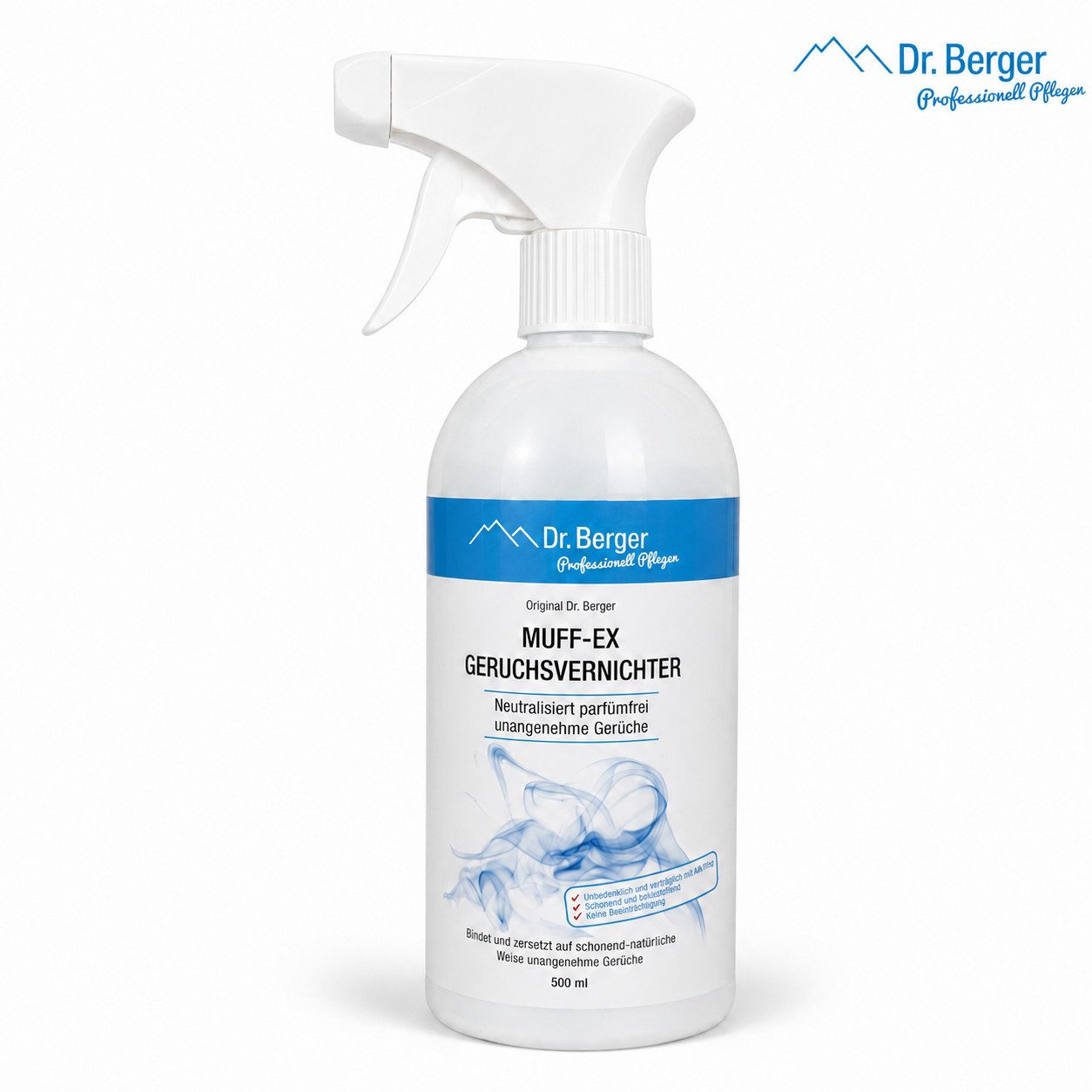 Dr. Berger Geruchsentferner Dr. Berger MUFF-EX Geruchsneutralisierer – parfümfreies Geruchsspray