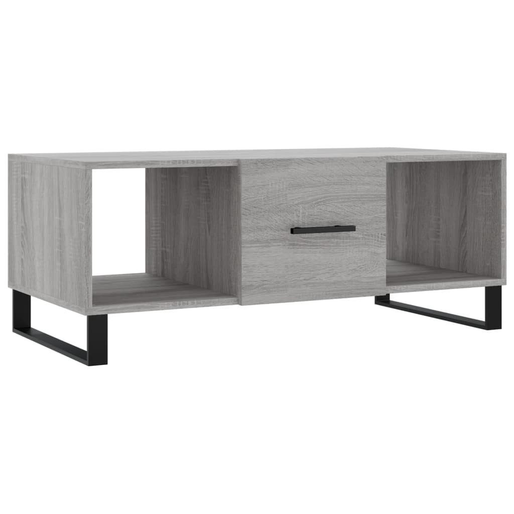 vidaXL Couchtisch Grau Grau Holzwerkstoff 102x50x40 Grau | Sonoma (1-St) Sonoma Couchtisch Sonoma cm