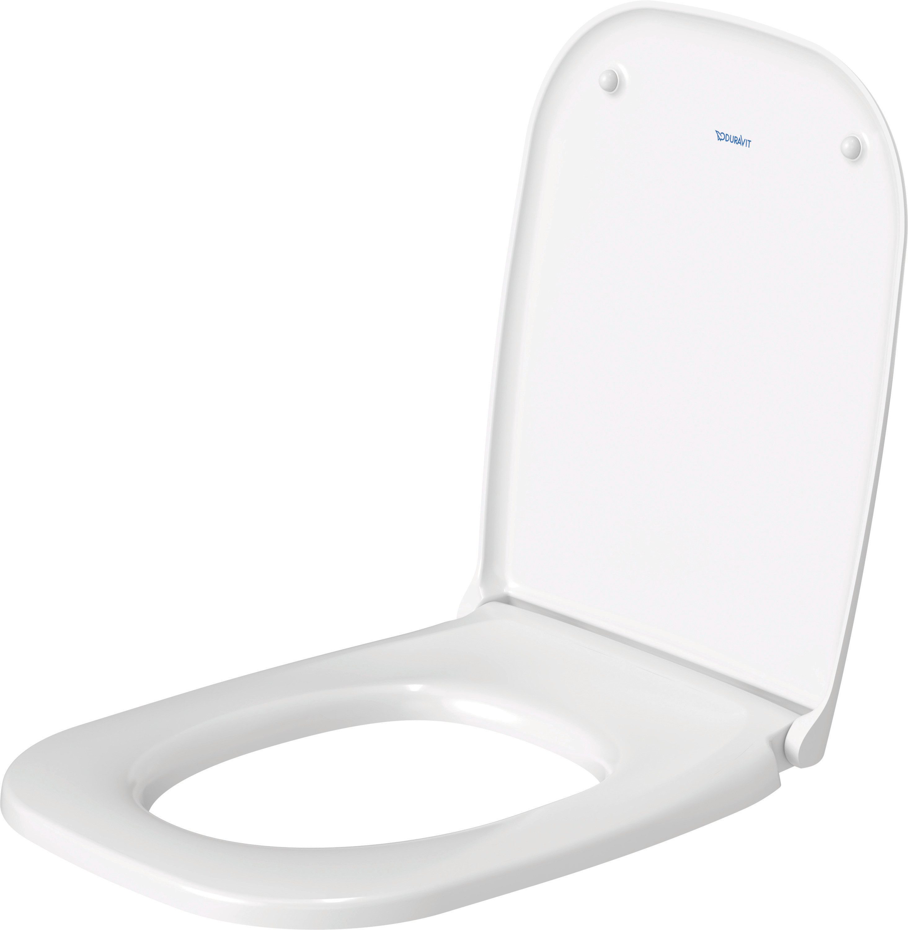 Duravit WC-Sitz D-Code, WC-Sitz für D-Code Softclose Weiß glänzend Eckig
