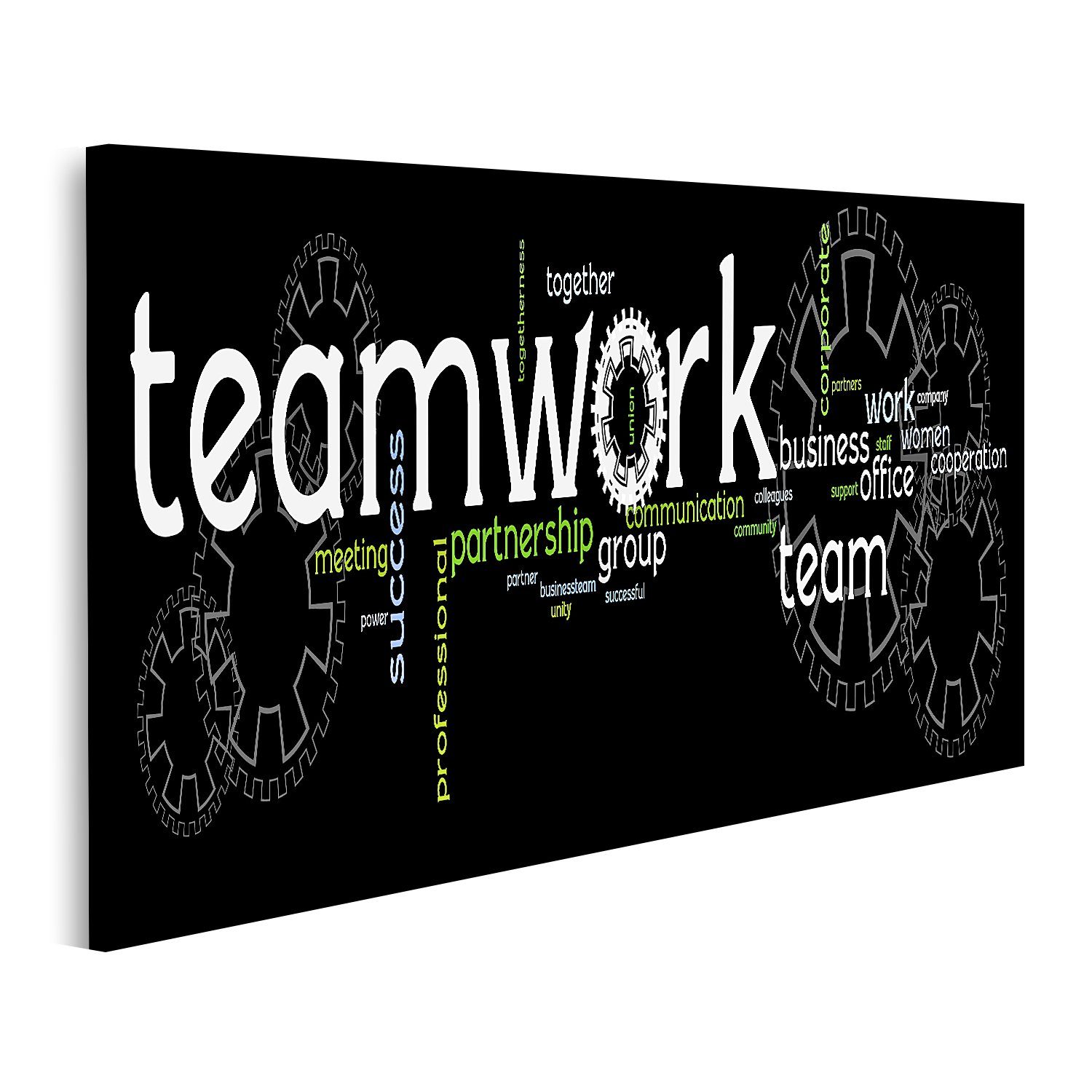Leinwandbild Bild auf Leinwand Business Teamwork Banner Wandbild Poster Kunstdruck