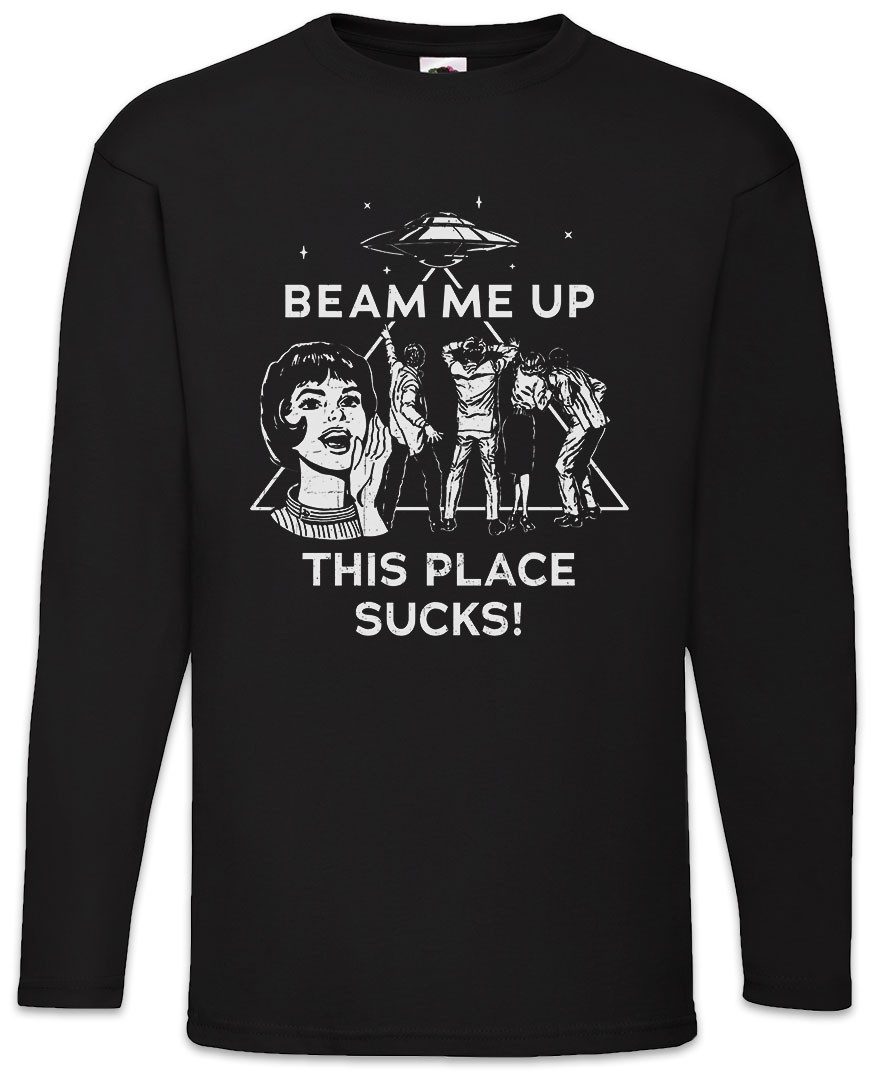 Langarmshirt Beam me Up This Pace Sucks Langarm T-Shirt Things Eleven 80s Eighties