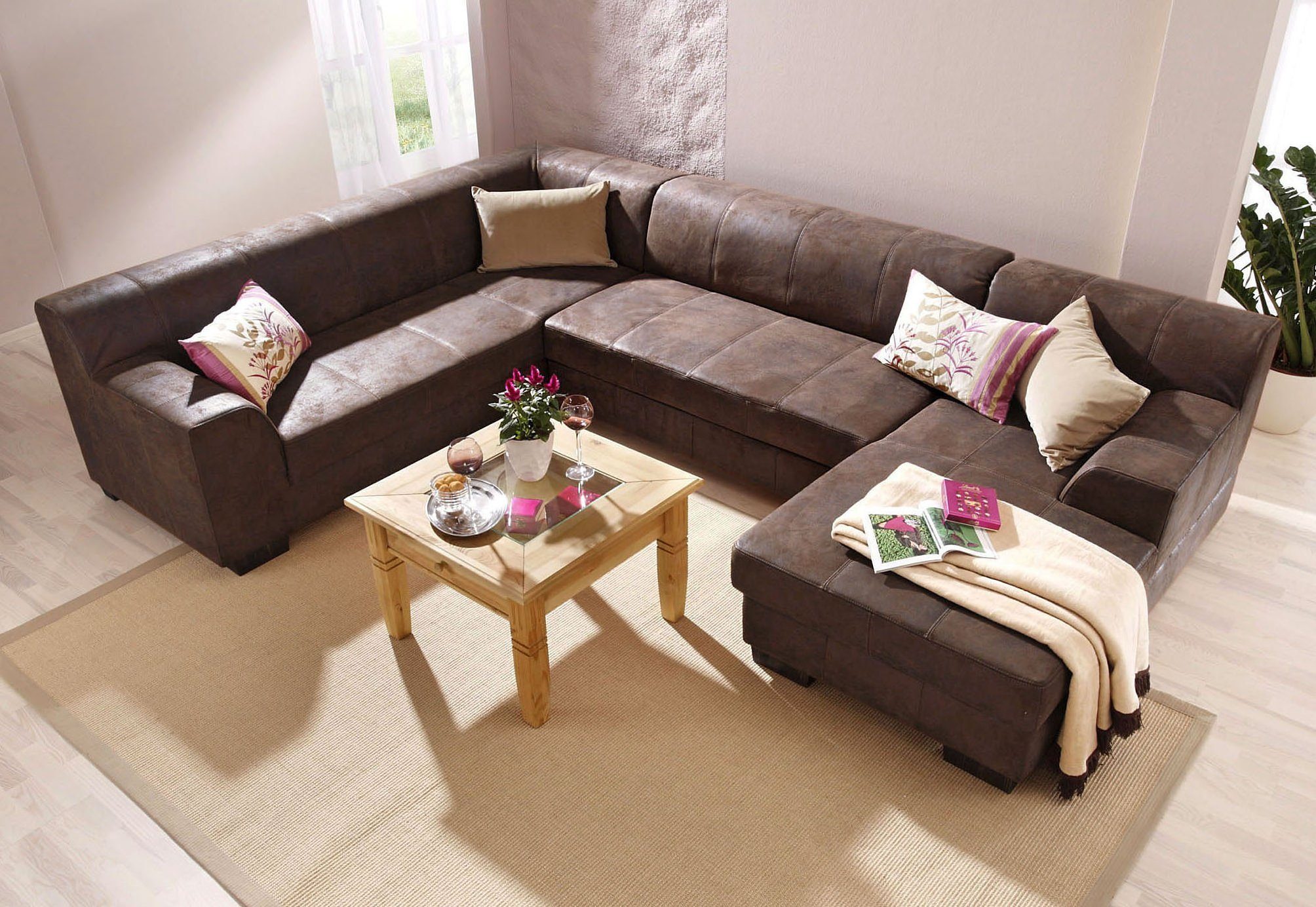 Home affaire Wohnlandschaft Falk klare Linien, günstig online kaufen