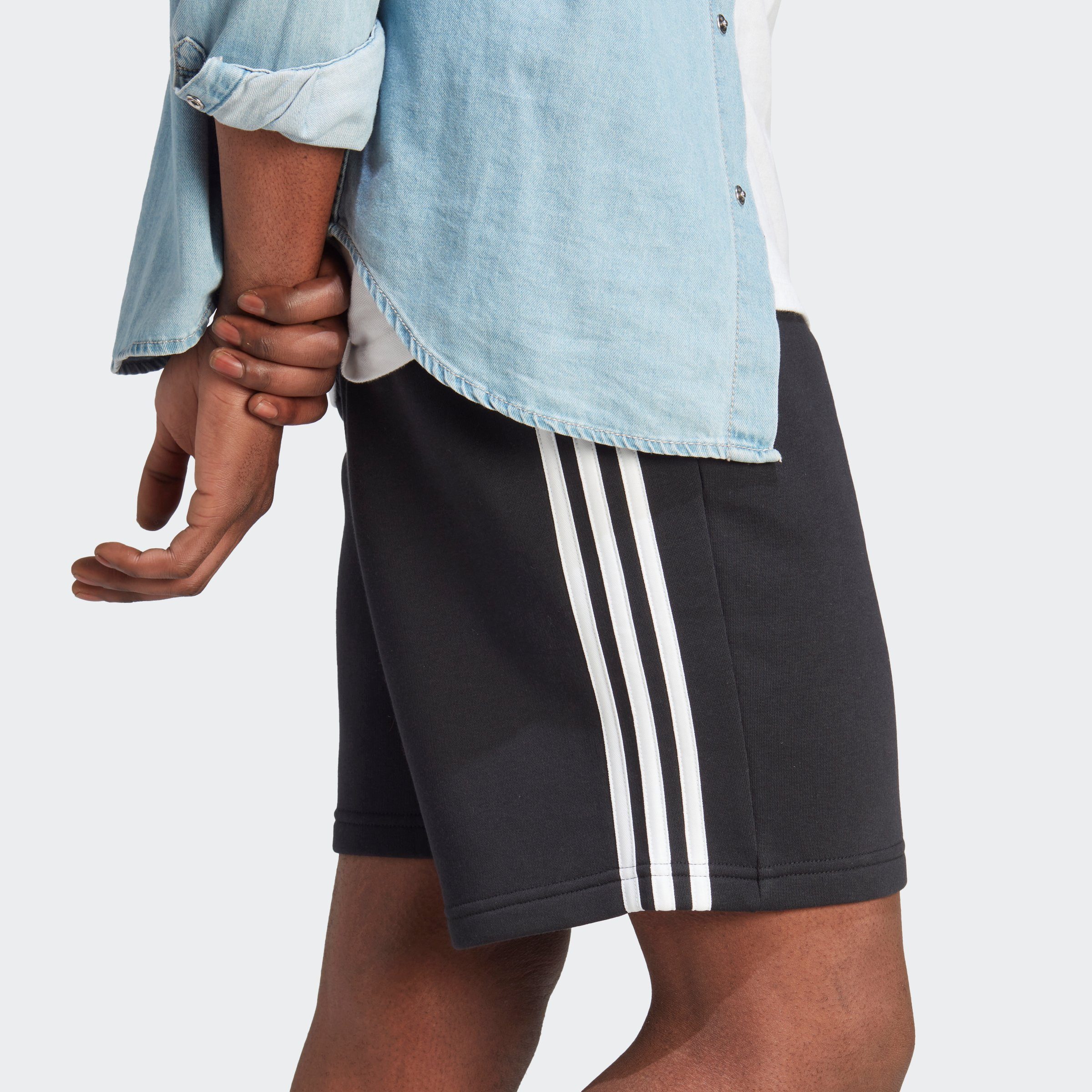 Shorts Black Sportswear (1-tlg) 3-STREIFEN adidas ESSENTIALS