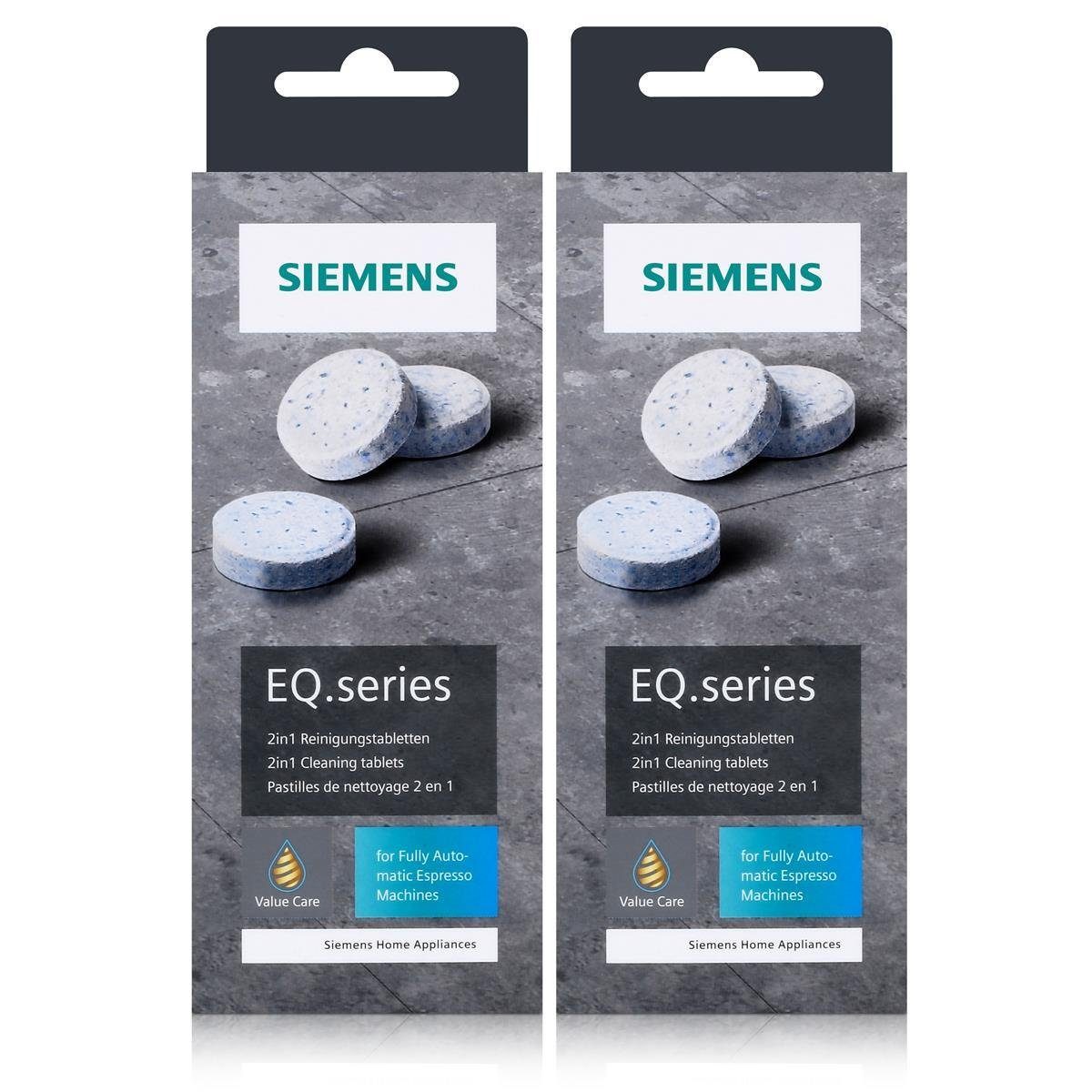 SIEMENS »Siemens EQ.series Reinigungstabletten 22g TZ80001A - Für bestes  Aroma (2er Pack)« Reinigungstabletten