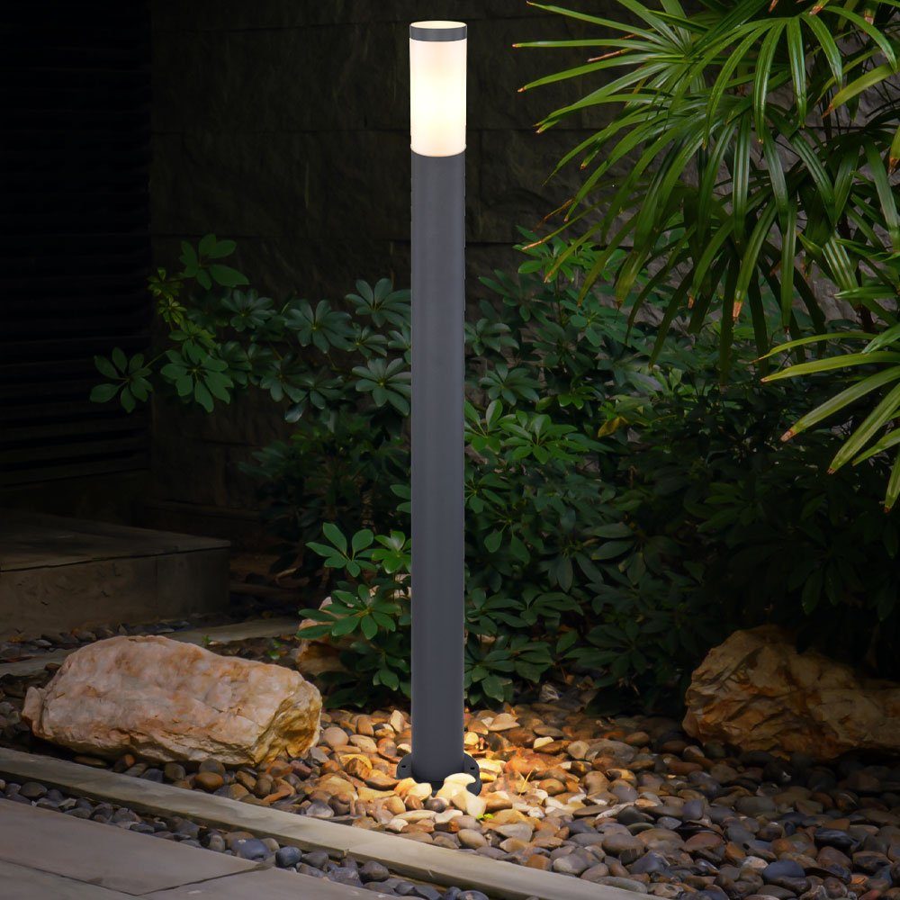Steh Beleuchtung Garten Lampe Leuchtmittel Außen Leuchte Stand Sockelleuchten, nicht inklusive, V-TAC ANTHRAZIT Terrassen