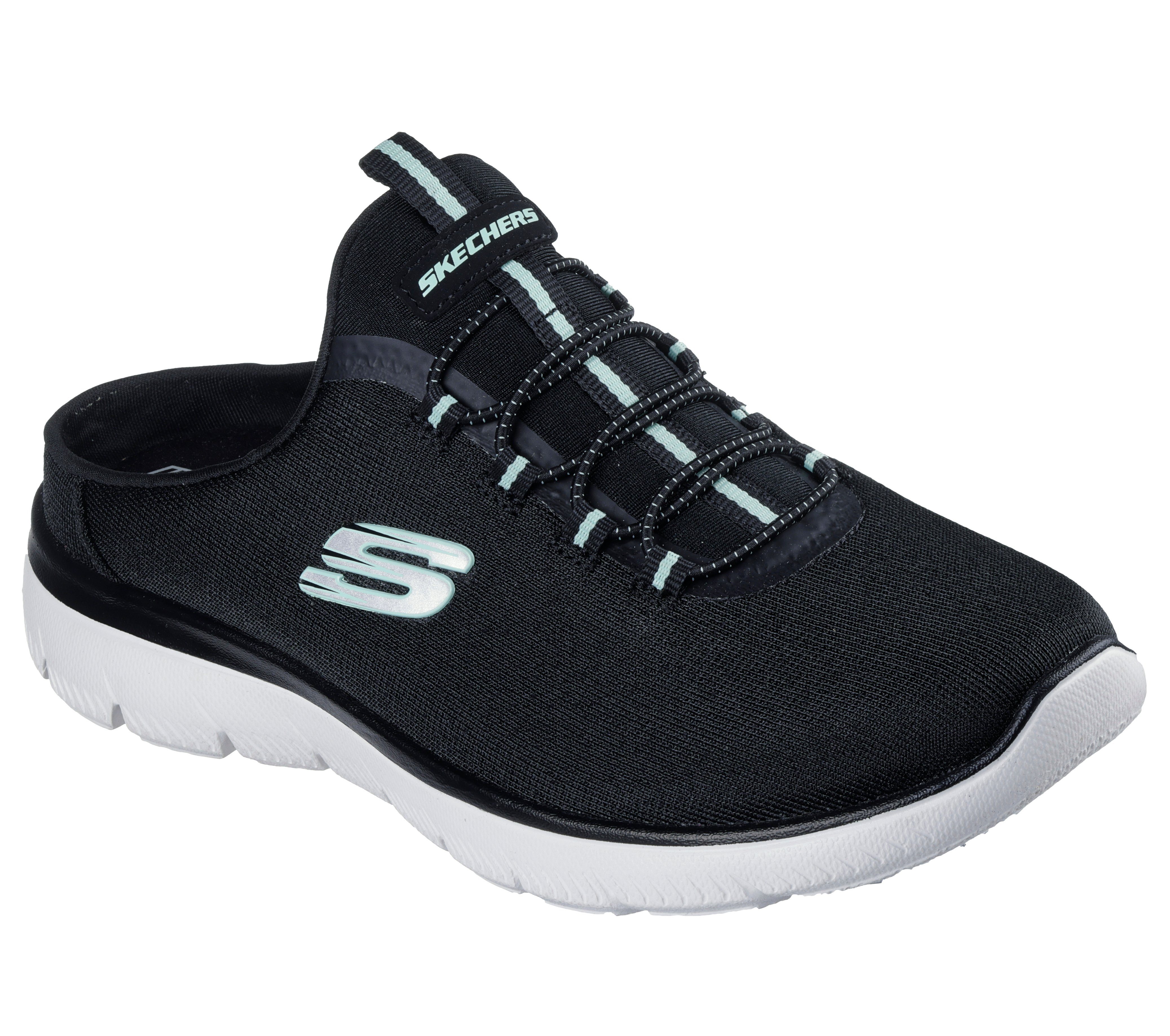 Skechers SUMMITS-SIMPLY SWEET Sabot Freizeitschuh, Sommerschuh, Hausschuh mit weicher Innensohle