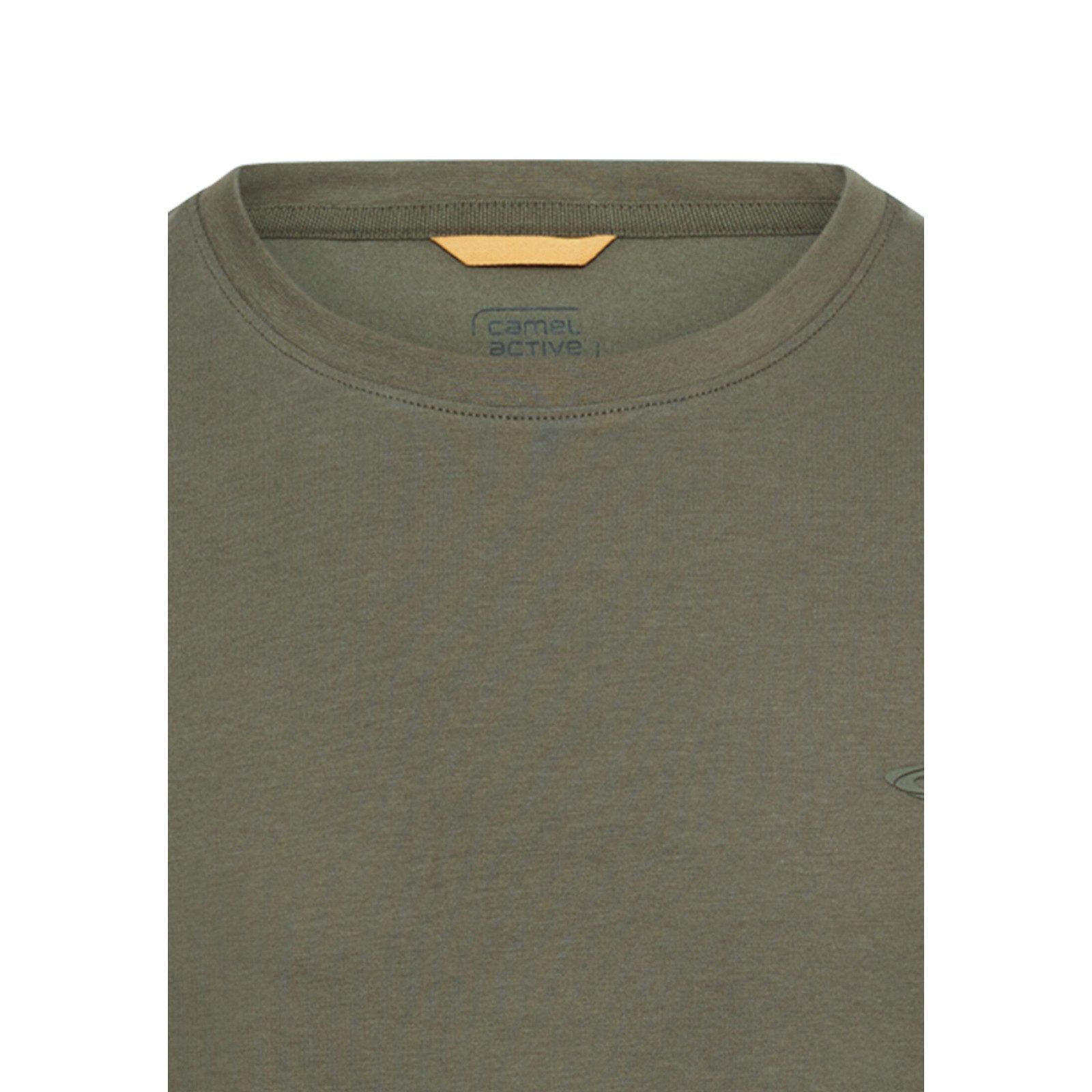 camel active Rundhalsshirt Camel Active Übergrößen Stretch-T-Shirt oliv günstig online kaufen