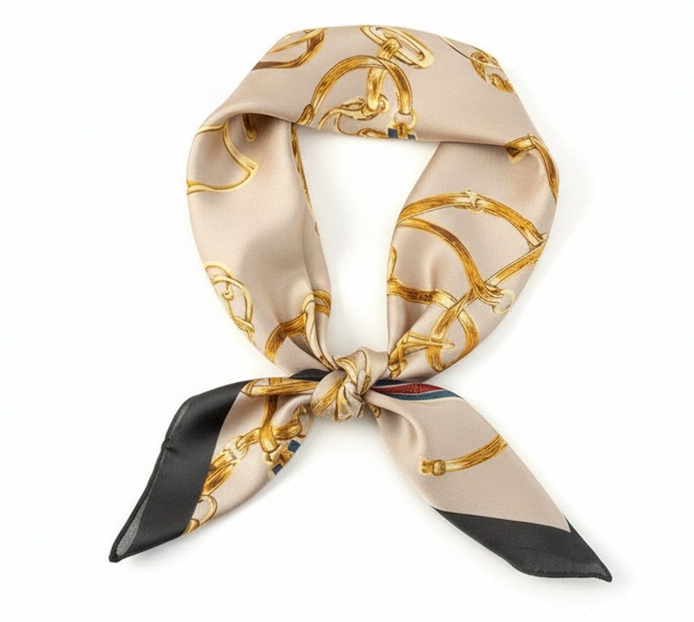 LK Trend & Style Modetuch Quadratisches Tuch 70x70 Seideneffekt, (Hochwertiges Muttertag Geschenk), Seidenoptik, leicht, weich und fließend