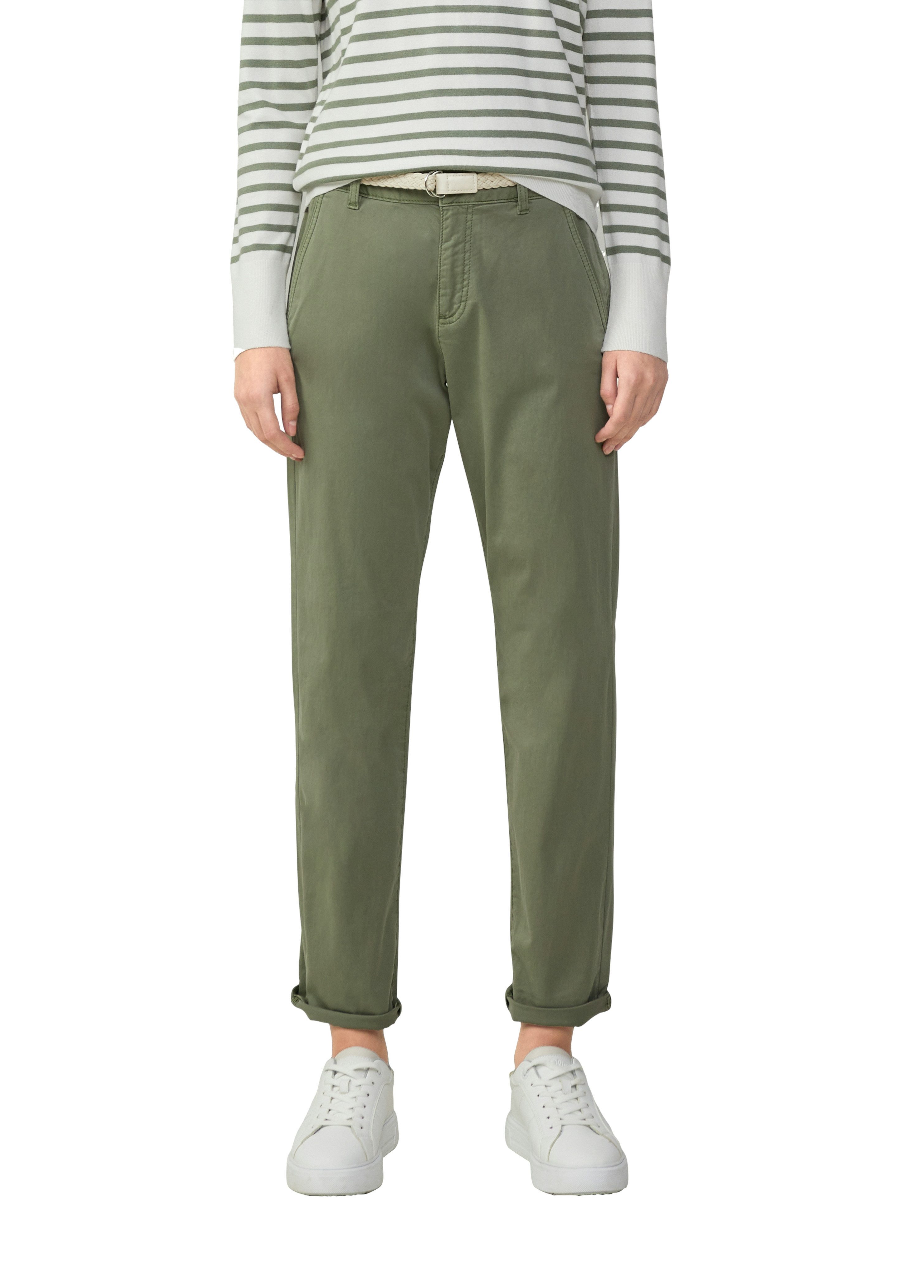 s.Oliver Chinohose (Set, 2-tlg) mit Gürtel günstig online kaufen