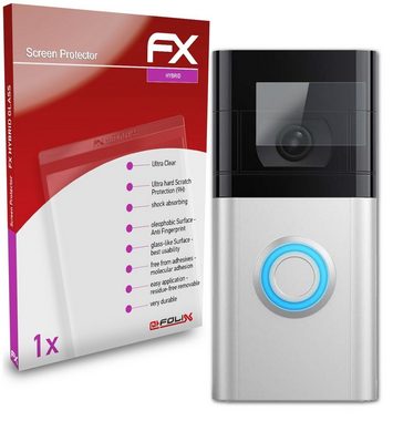 atFoliX Schutzfolie Panzerglasfolie für Ring Video Doorbell 4, Ultradünn und superhart