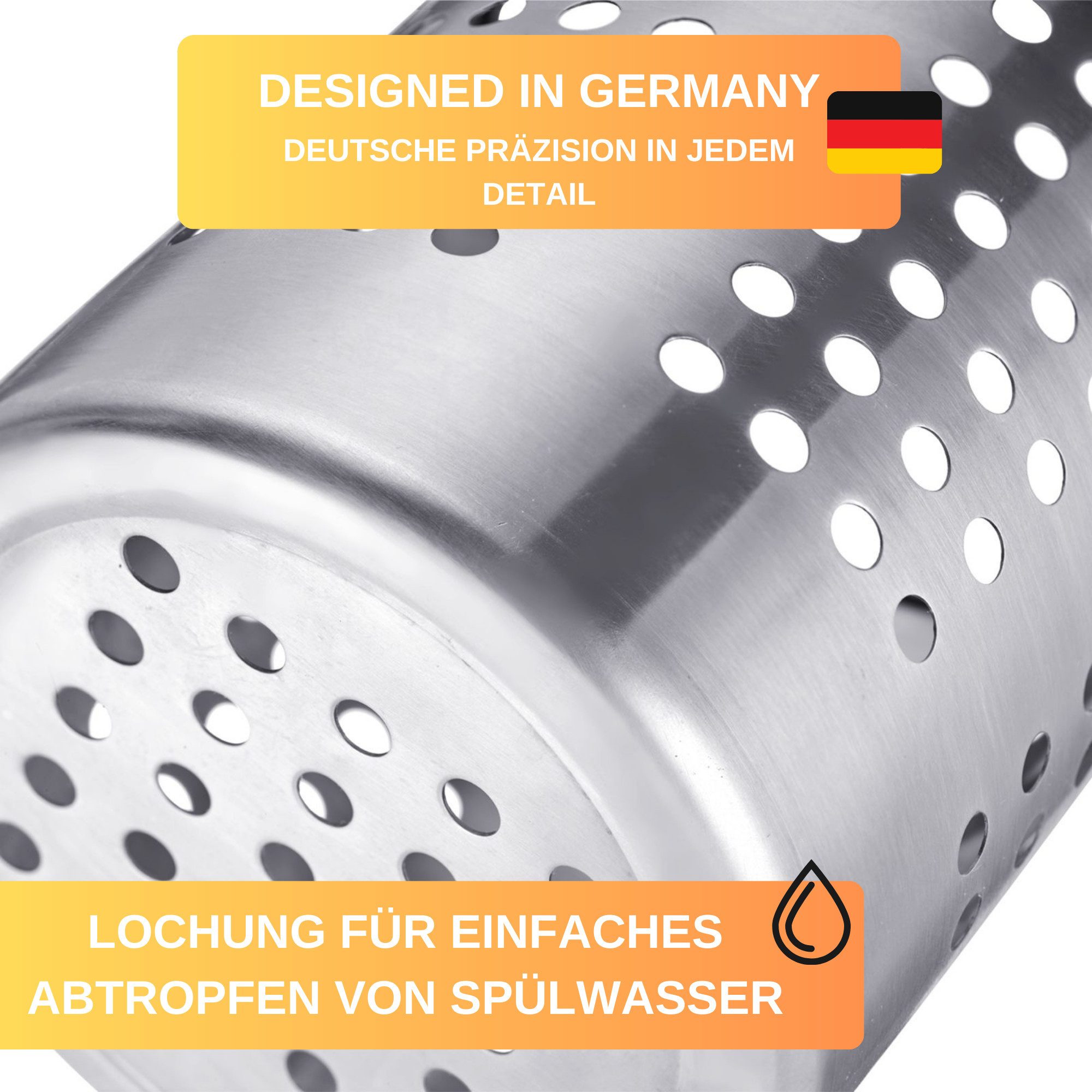 Thiru Besteckkorb robust aus rostfreiem Edelstahl, günstig online kaufen