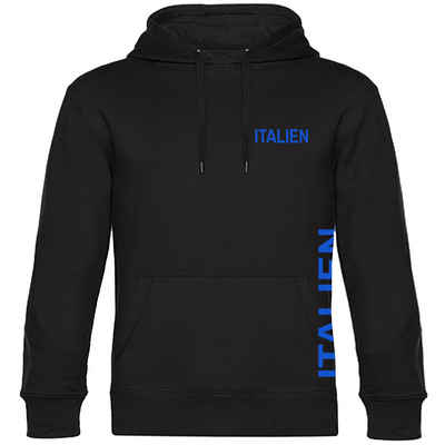 multifanshop Kapuzensweatshirt Italien - Brust & Seite - Pullover