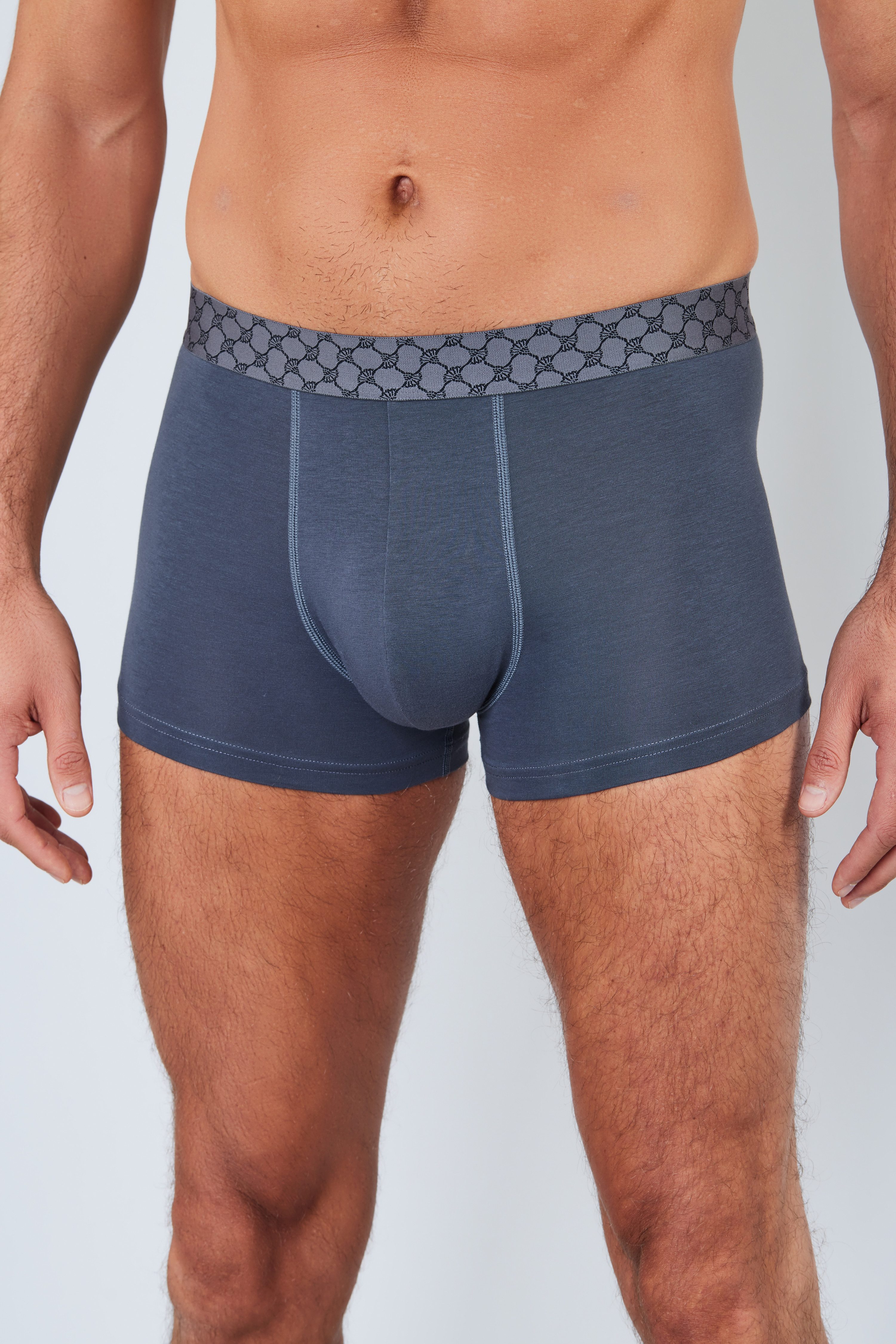 JOOP! Boxer Everyday (3er Pack) Baumwoll-Mix, Cornflower-Design-Bund, elast günstig online kaufen