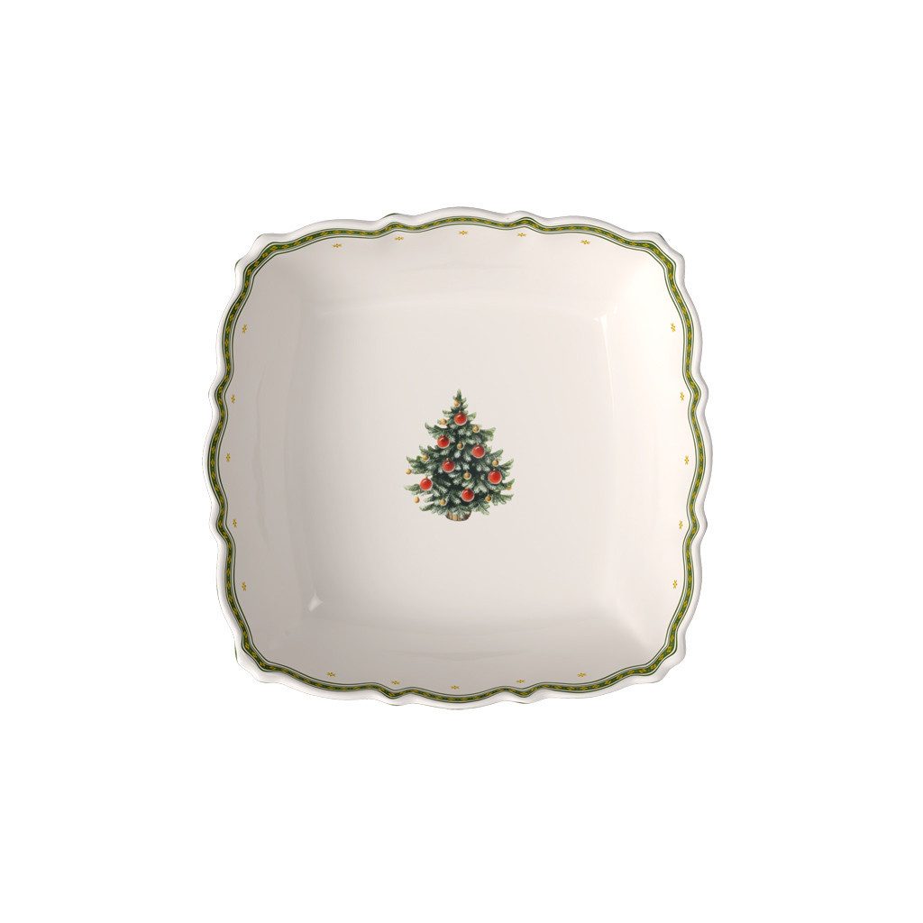 Villeroy & Boch Müslischale Toy's Delight eckige Servierschale 16 cm, Porzellan, (1-tlg), Premium Porcelain, 1 Stck, Handw., mikrow.sicher