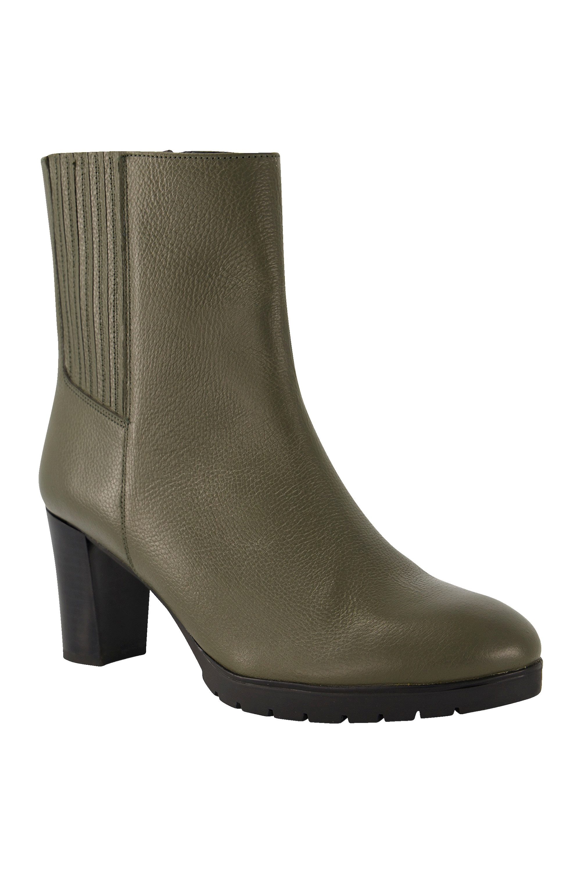 Ulla Popken Leder-Stiefeletten Nappaleder Wechselfußbett Stiefel