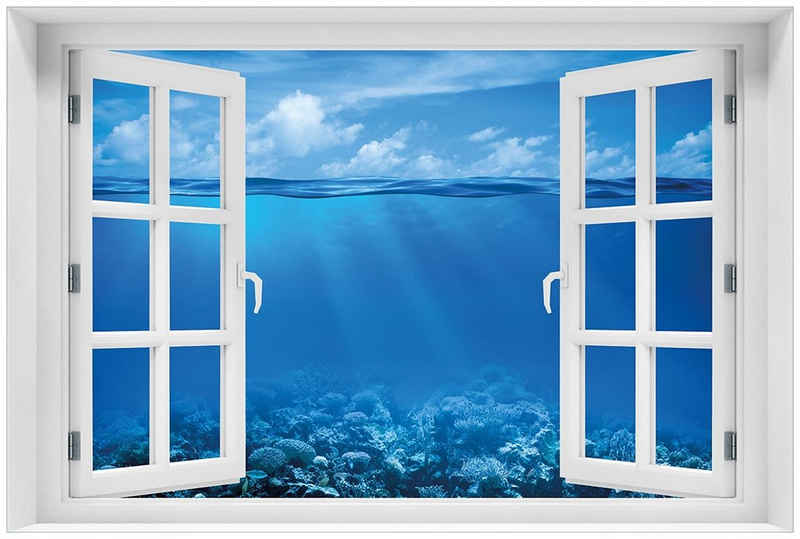 Wallario Glasbild, Unterwasserwelt Meer, in verschiedenen Ausführungen