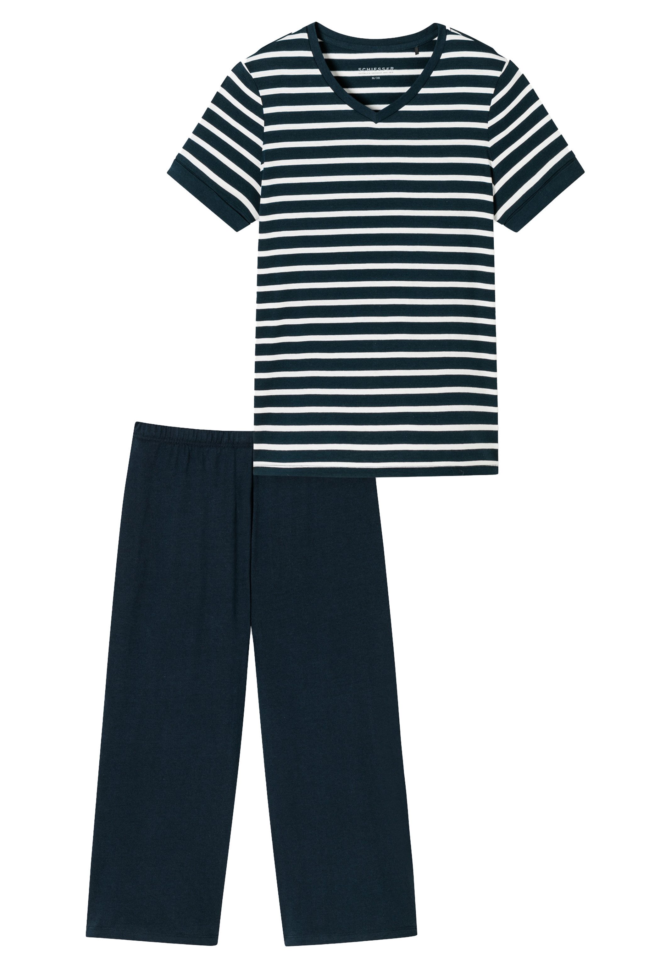Schiesser Pyjama Casual Essentials (Set, 2 günstig online kaufen