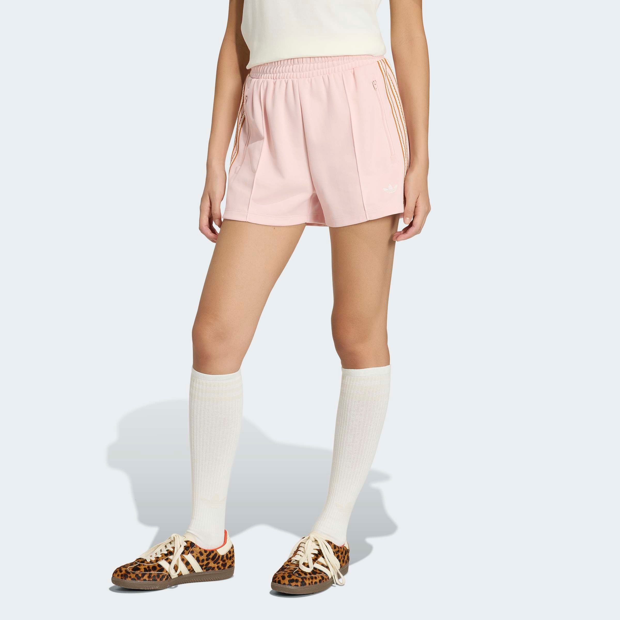 adidas Originals Shorts ADIDAS ORIGINALS SUMMER GLOW aus Baumwolle, mit Gummizug, enger Schnitt