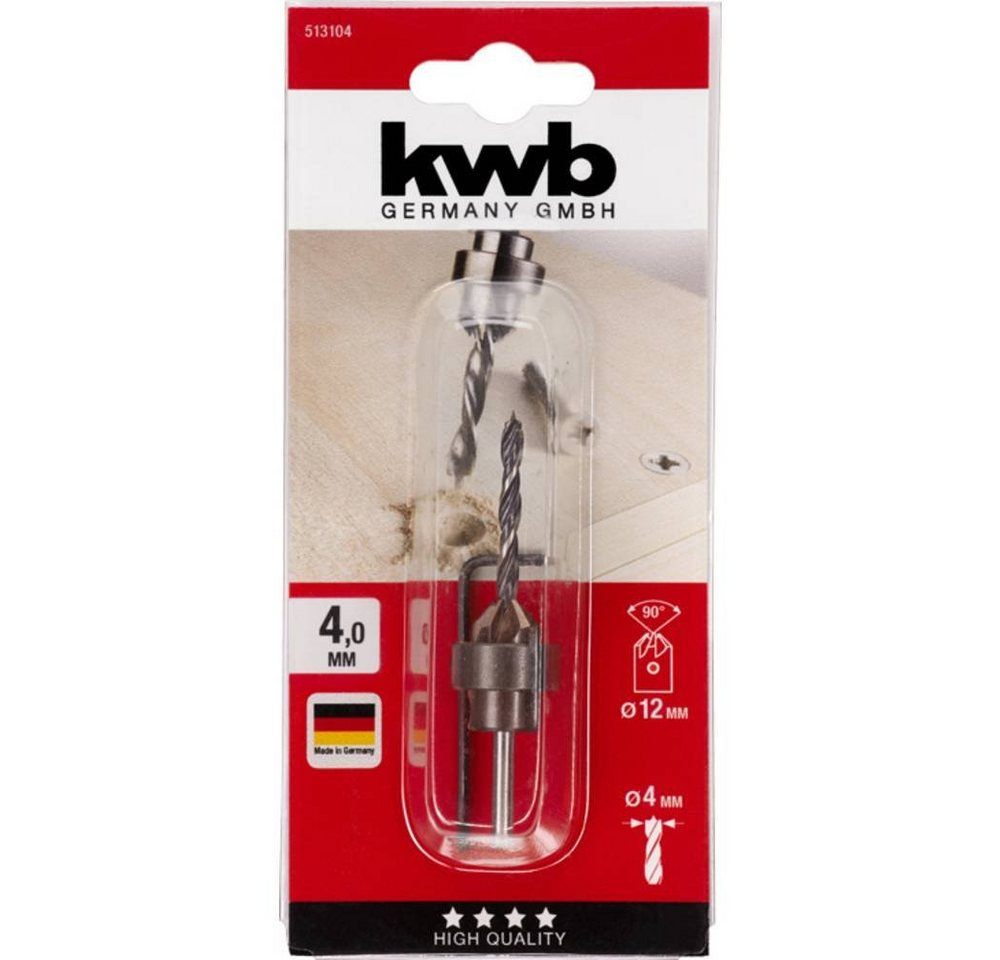 Thumbnail - kwb Holzbohrer Holzspiralbohrer-Set mit Aufstecksenker und