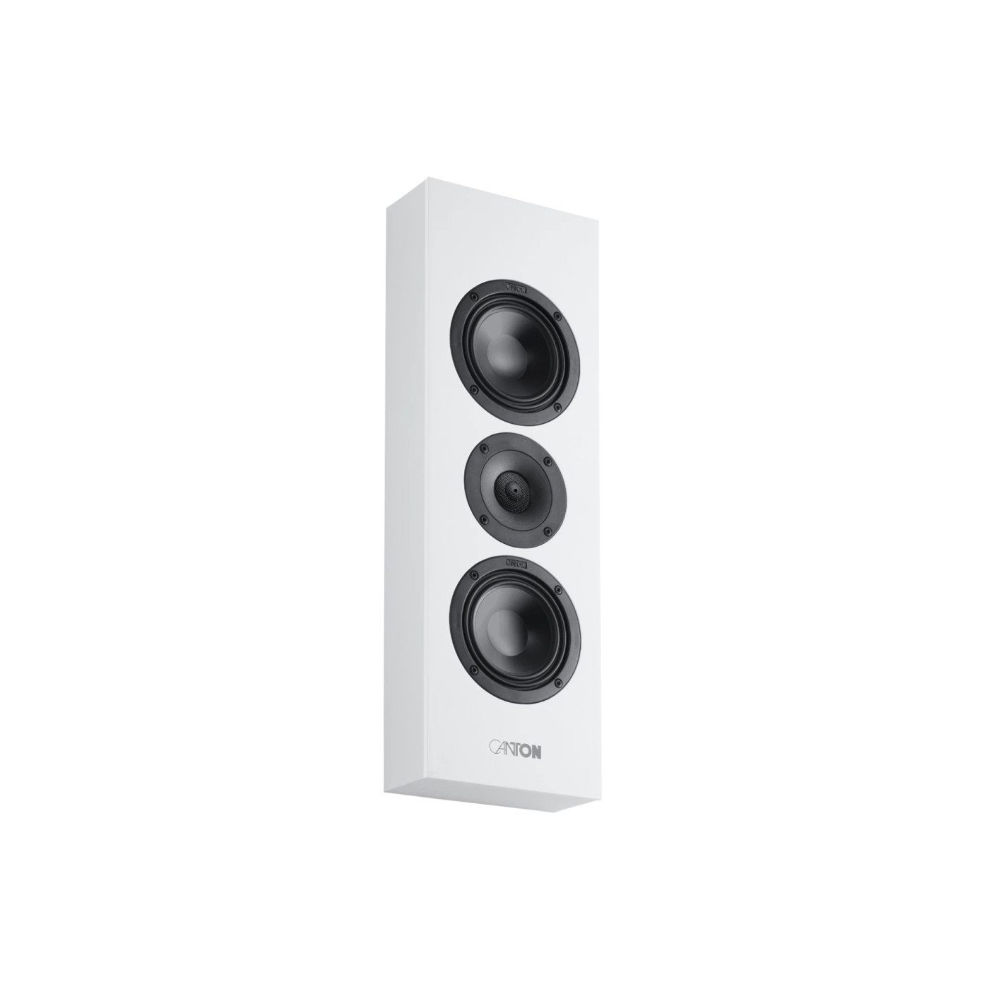 CANTON Atelier InWall 5 weiss seidenmatt Einbaulautsprecher (Keiner, 70.0 W, Rahmenlose Stoffabdeckung, versteckter Einbau)