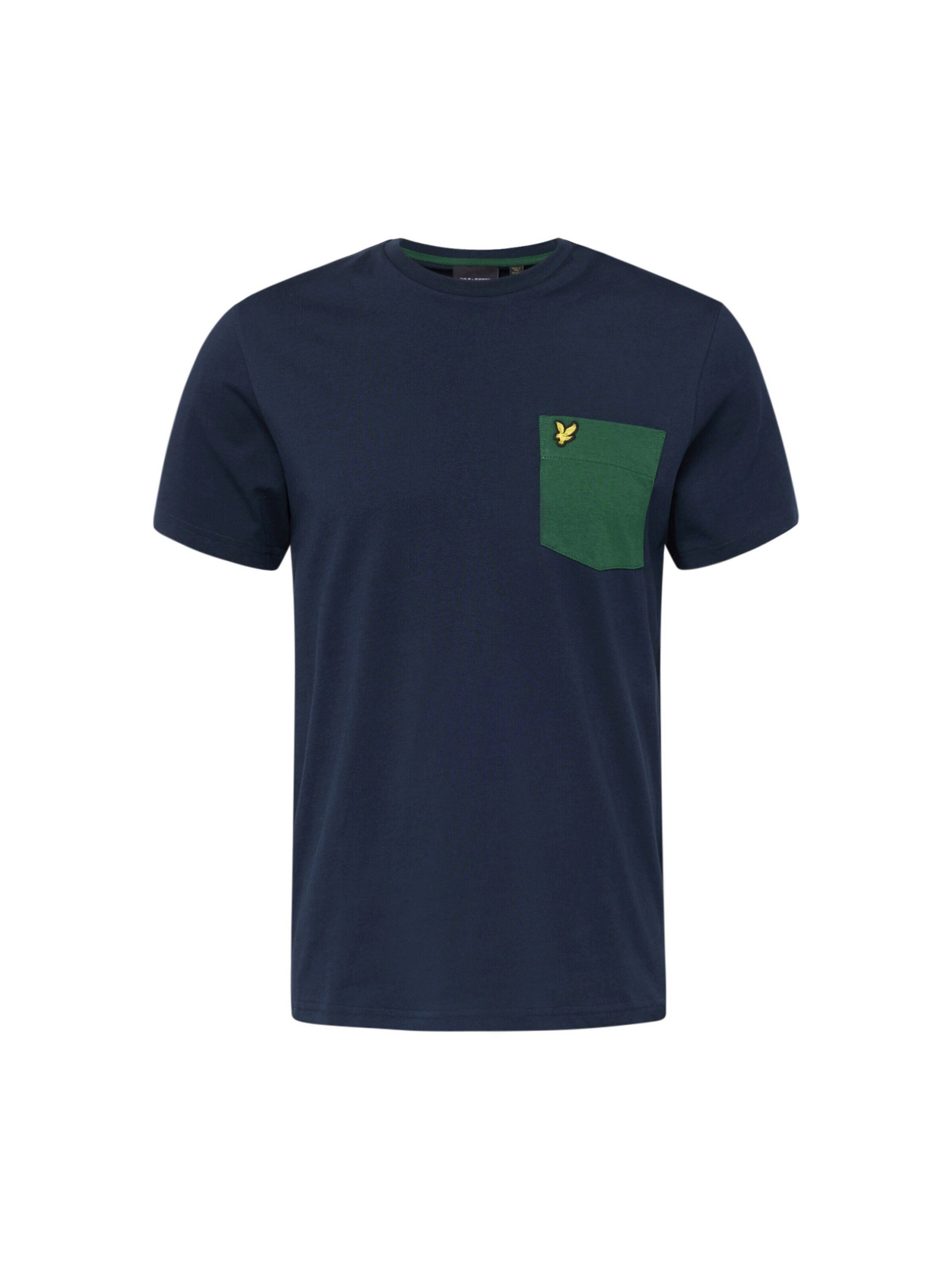 Lyle & Scott T-Shirt (1-tlg) dark navy/english green