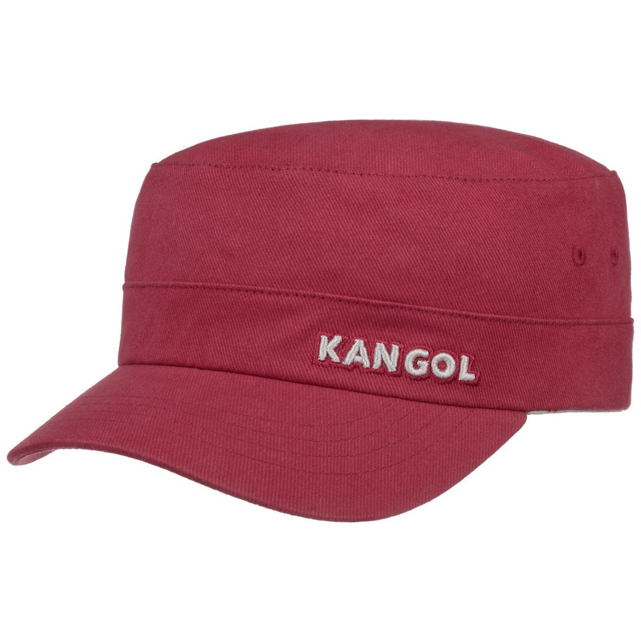 Kangol Army Cap (1-St) Fullcap mit Schirm dunkelrot