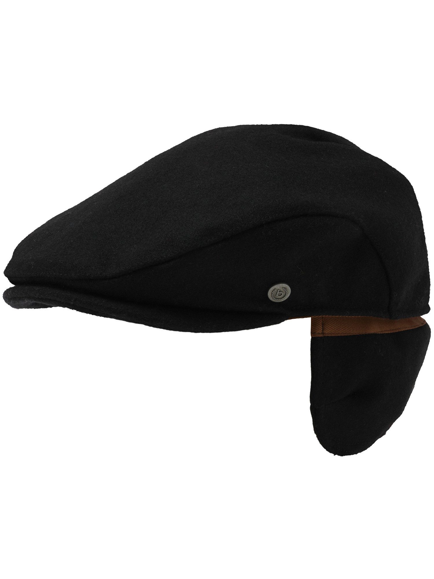bugatti Flat Cap Winddichte, einfarbige bugatti Flatcap mit Ohrenklappen