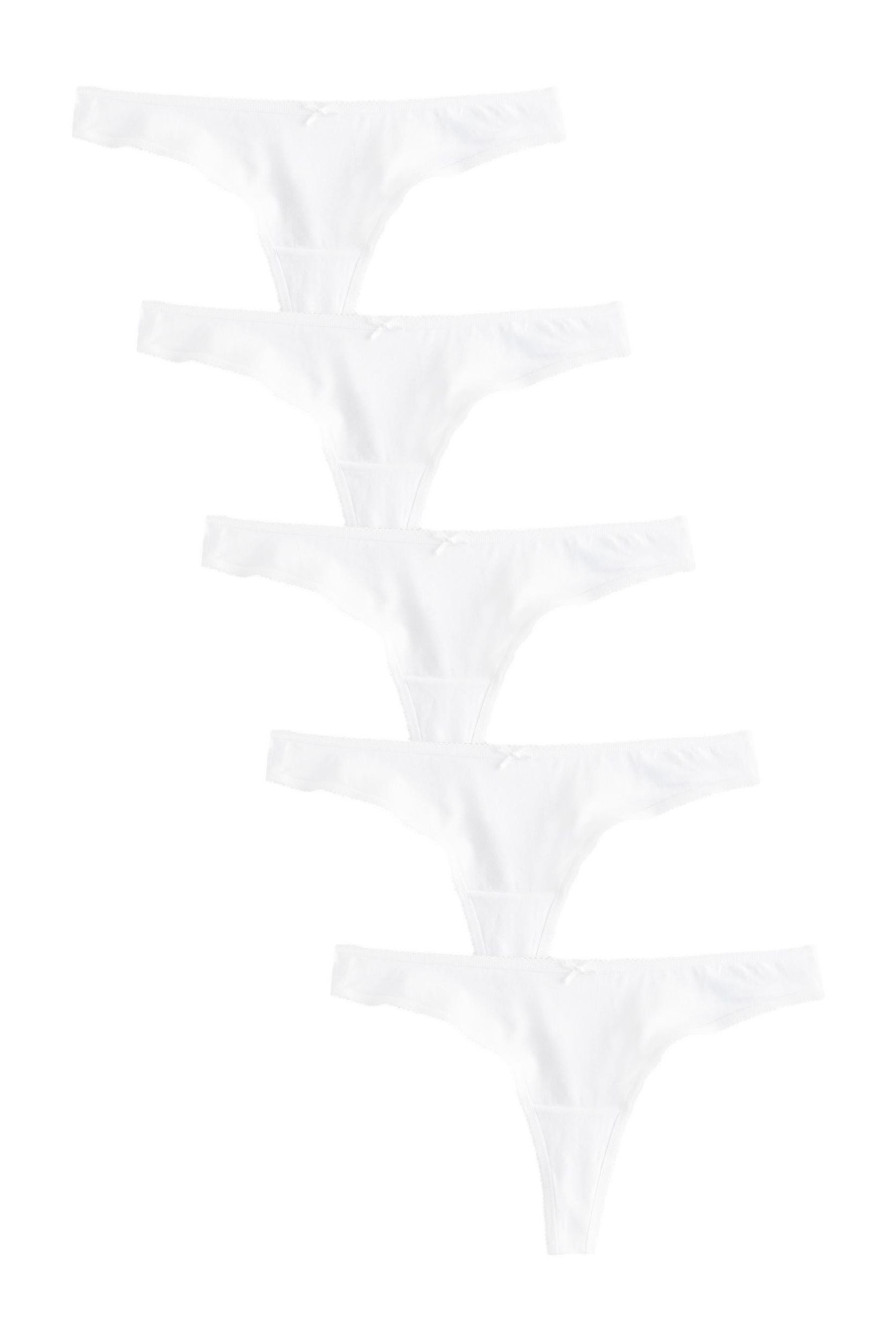 String Slips im 5er-Pack, Tanga