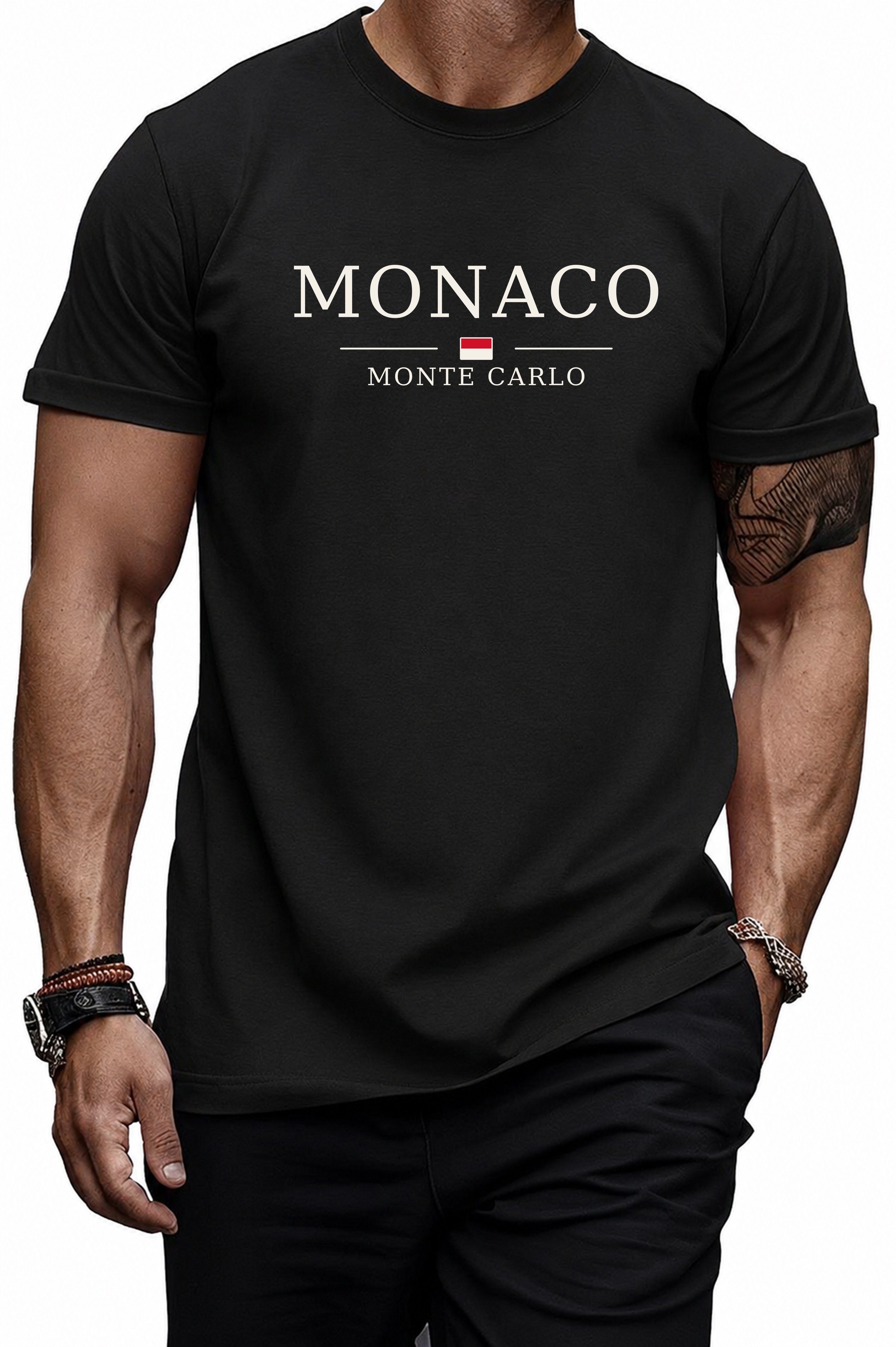 Banco T-Shirt Herren Shirt Rundhals Sommer Basic "Monte Carlo" aus 100% Baumwolle
