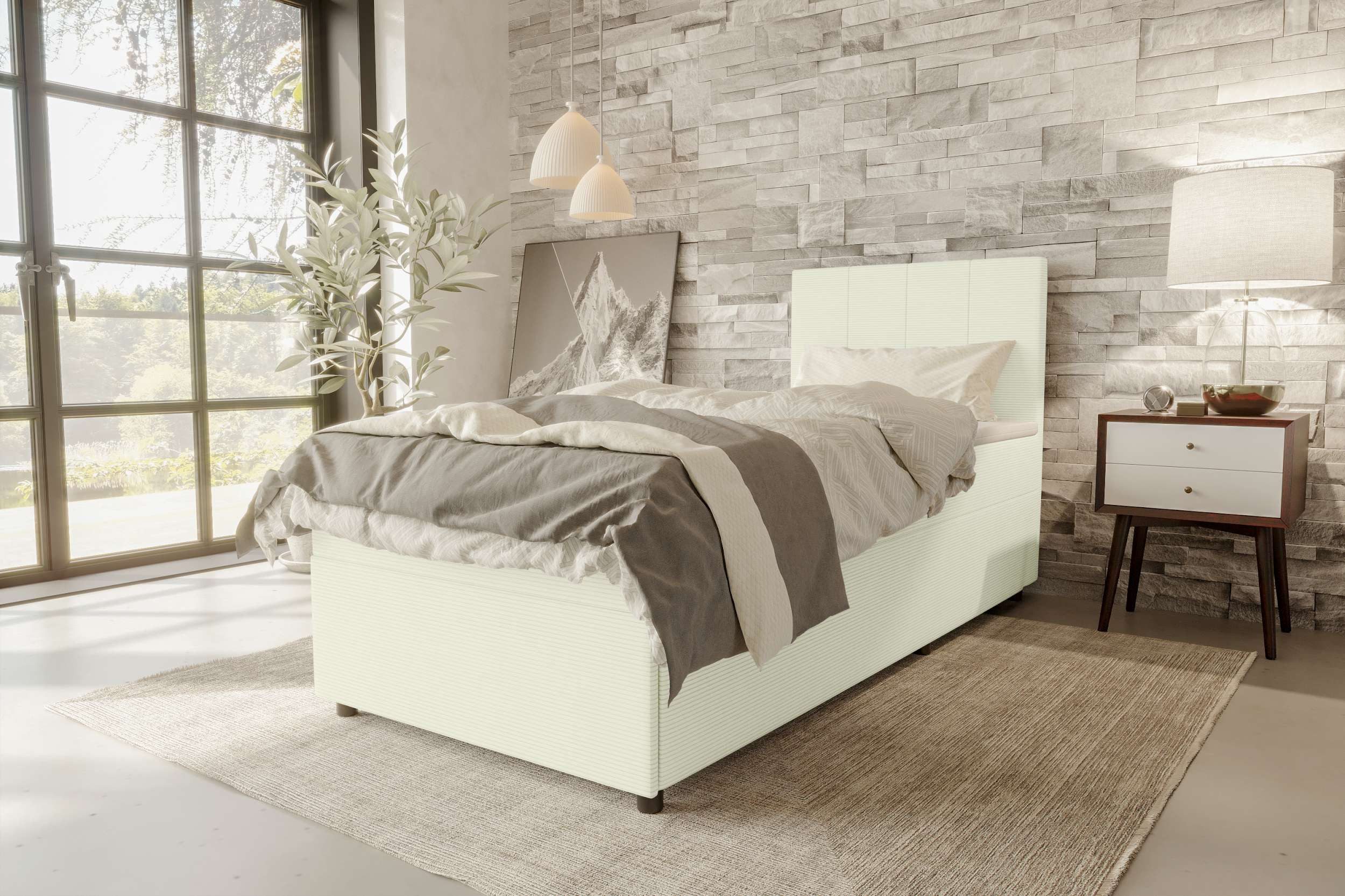 99rooms Boxspringbett Kira Mini (Schlafzimmerbett, Bett), günstig online kaufen