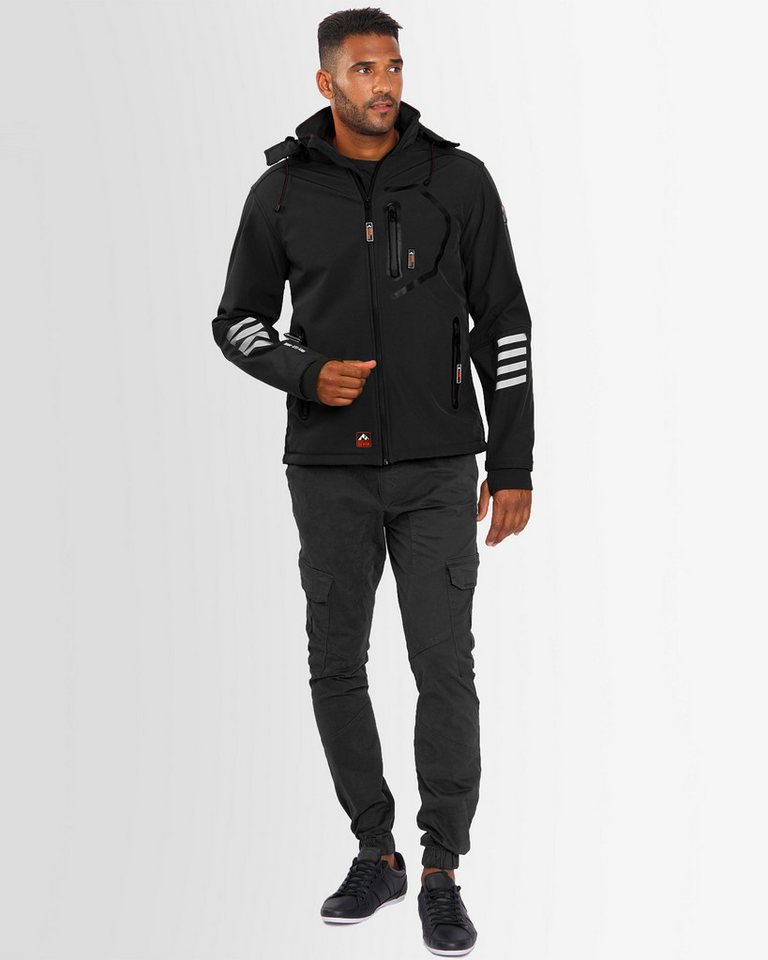 Arctic Seven Softshelljacke ASColori Outdoorjacke mit abnehmbarer Kapuze