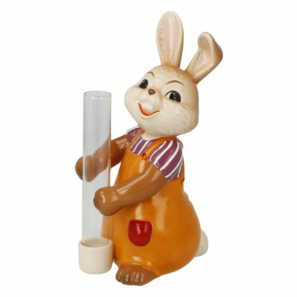 Goebel Osterfigur Hase mit Vase Blütentraum
