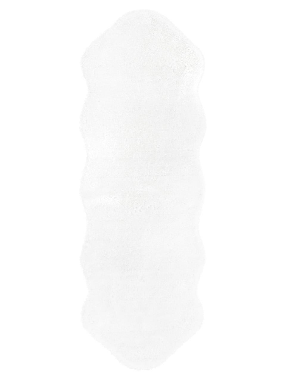 Andiamo Fellteppich Andiamo Kunstfell Lambskin weiß, 55 x 160 cm