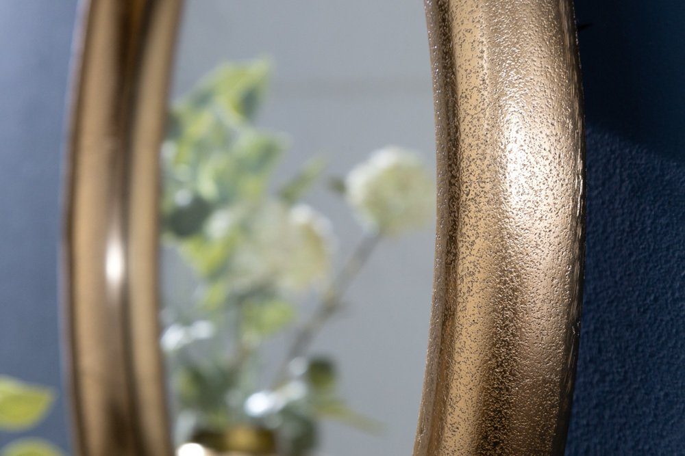 riess-ambiente Wandspiegel PORTRAIT 37cm gold · rund · (1-St), Spiegel Rahmen · Deko mit Aufhängung & · Wohnzimmer
