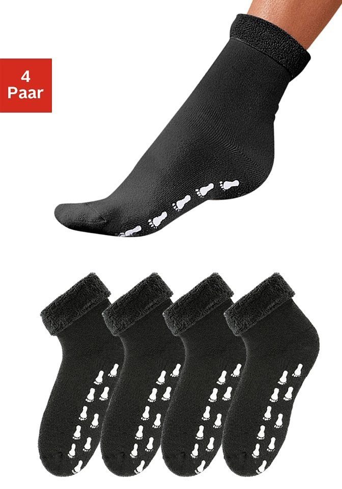 Go in ABS-Socken (Set, 4-Paar) mit Antirutschsohle und Vollfrottee