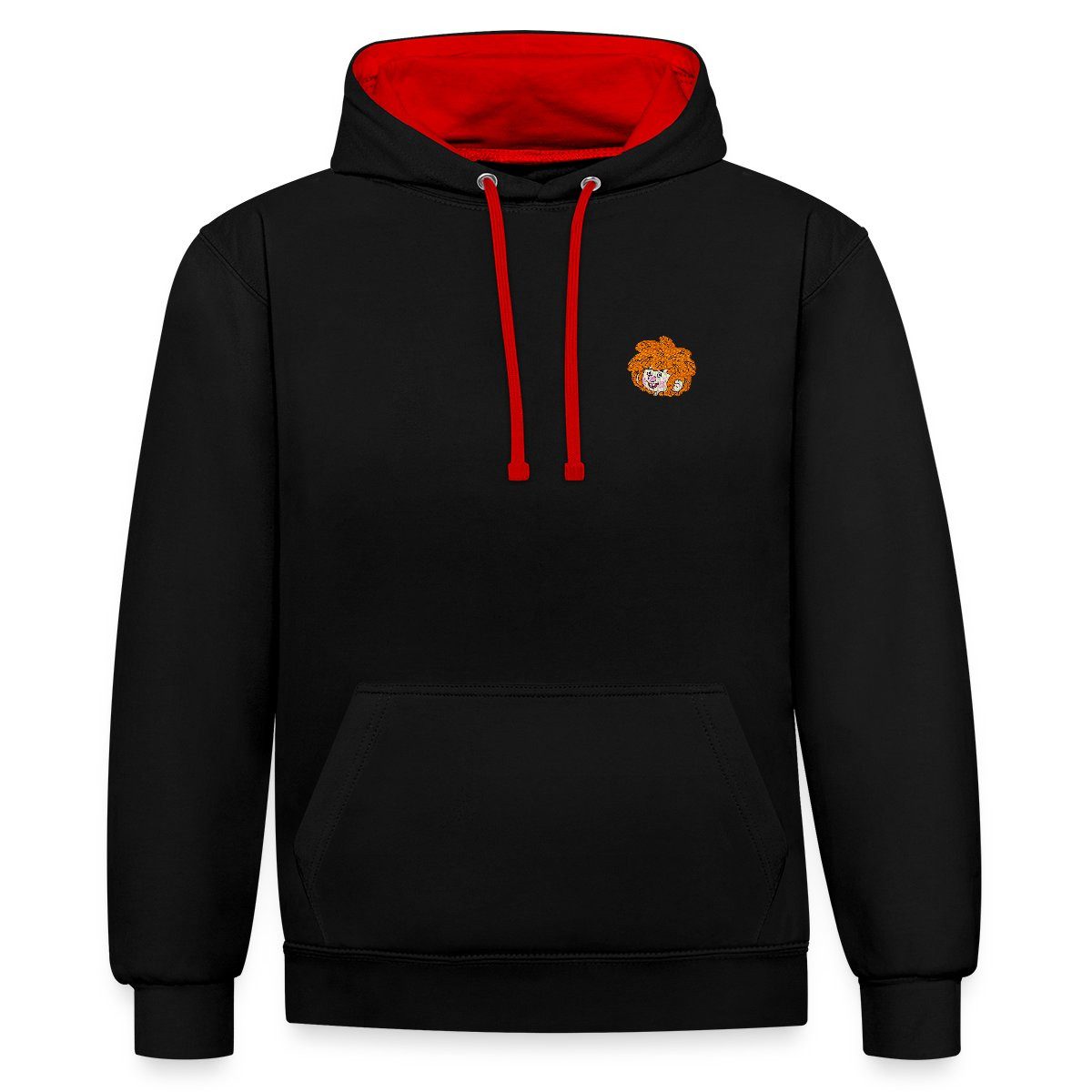 Spreadshirt Hoodie Pumuckl Stickdesign Unisex Kontrast Hoodie (1-tlg) günstig online kaufen