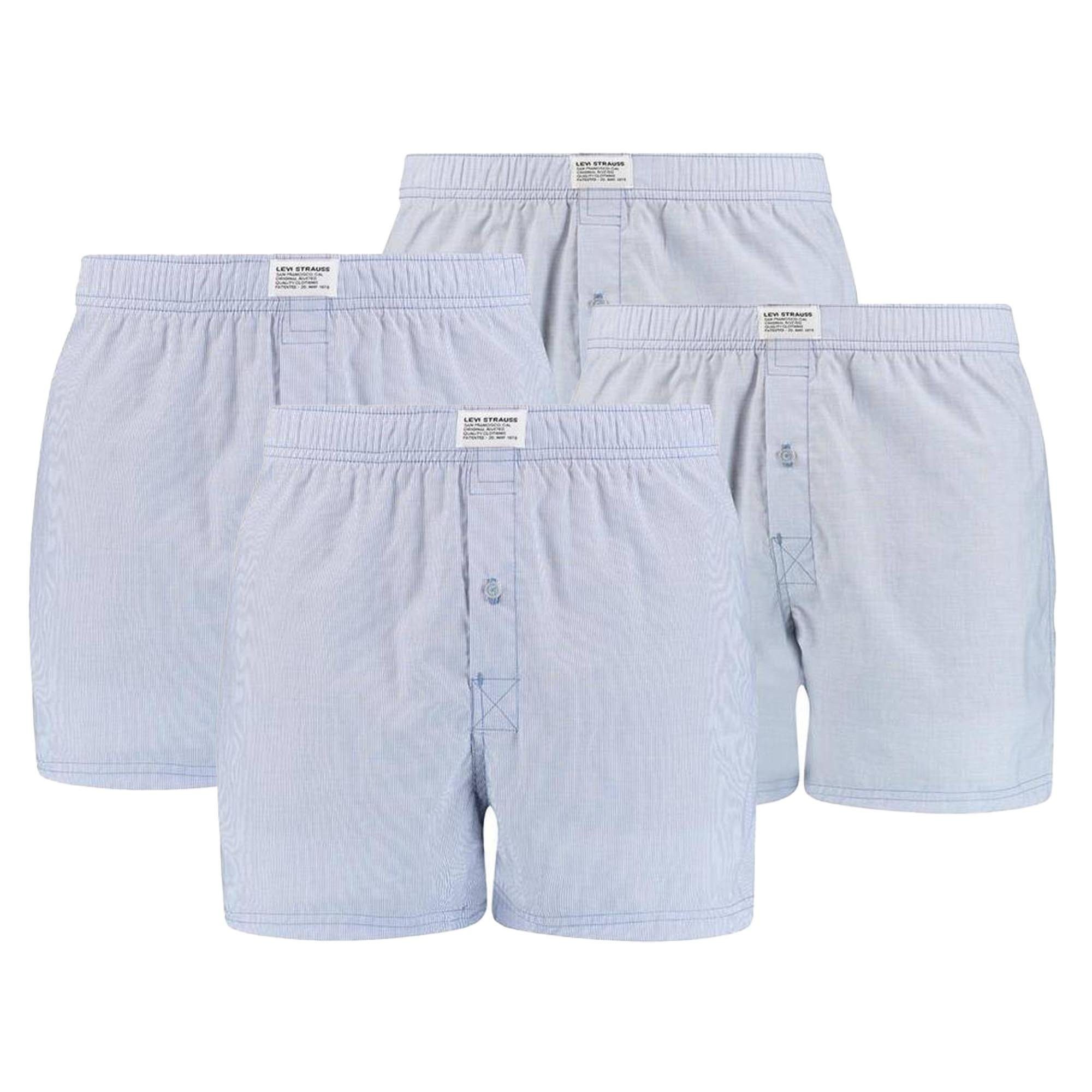 Boxershorts Herren Web-Boxershorts 4er Pack Baumwolle