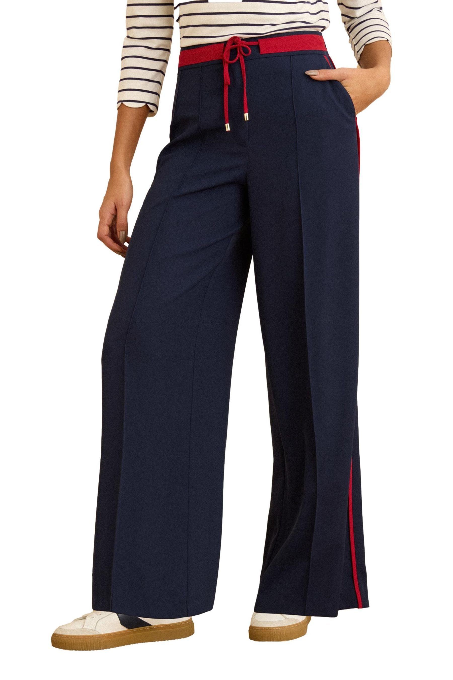 Stoffhose Love & Roses Hose mit geradem Bein
