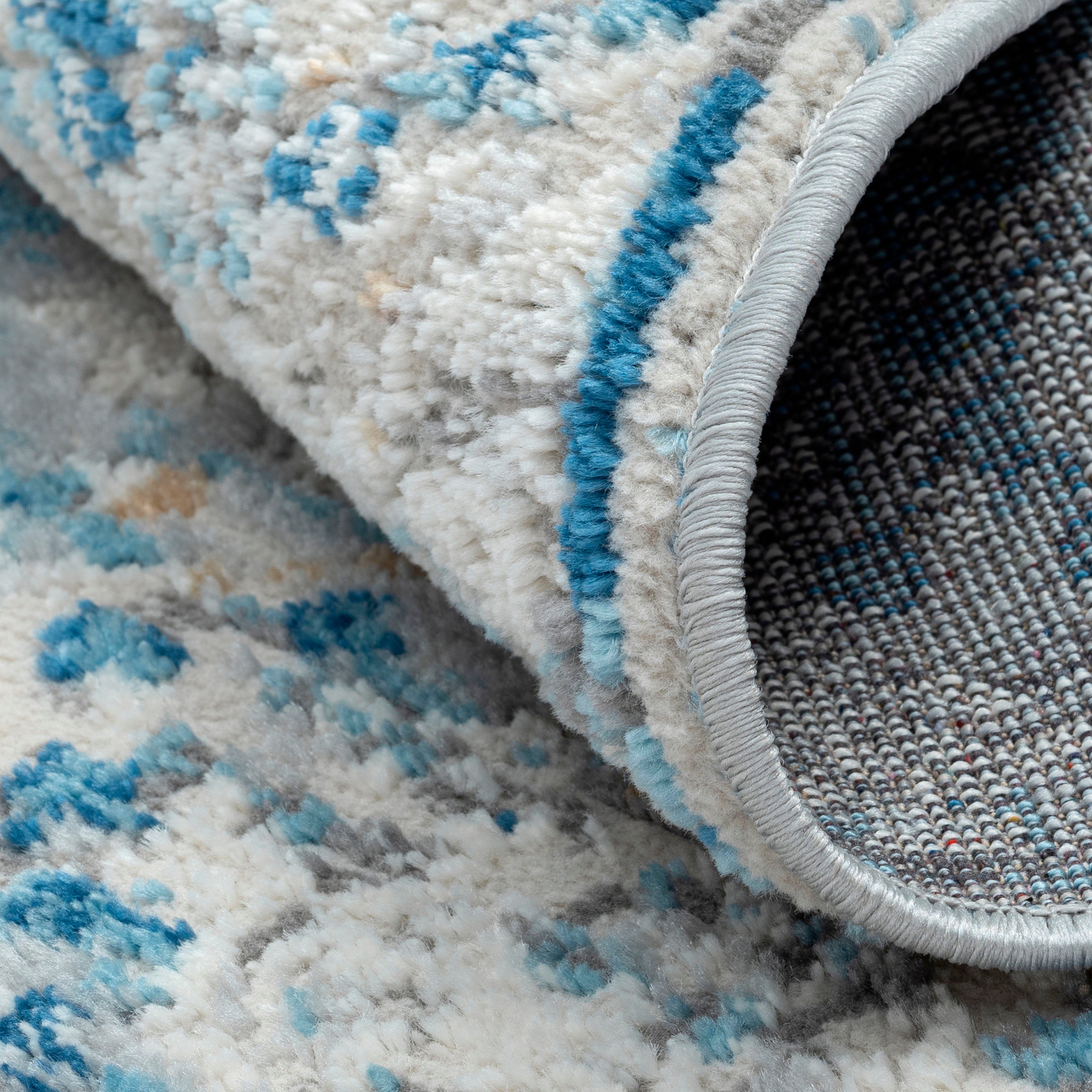 Myflair Möbel & Accessoires Teppich My Heriz 2, rund, Höhe: 8 mm, Kurzflor, klassisches Orient Design, besonders weich durch Microfaser