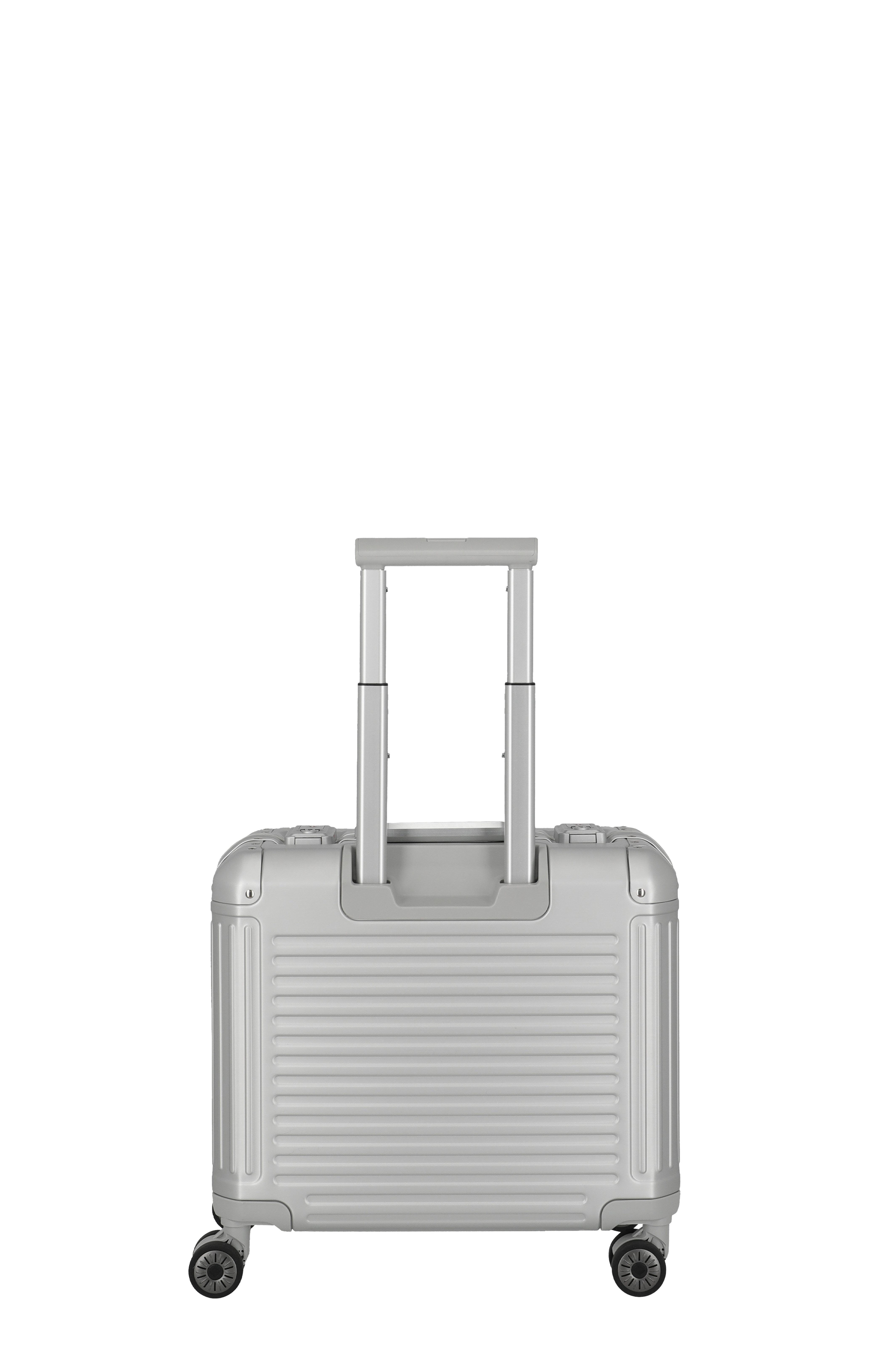 travelite Hartschalen-Trolley NEXT Trunk Reisekoffer Aluminium, 4 Rollen, Koffer, mit extra großem Stauraum und stabilem Rahmen