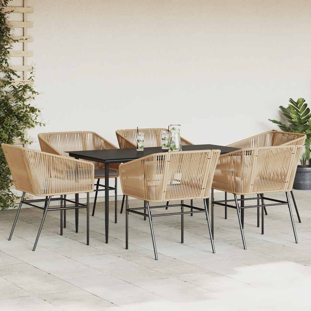 vidaXL Garten-Essgruppe 7-tlg. Garten-Essgruppe mit Kissen günstig online kaufen