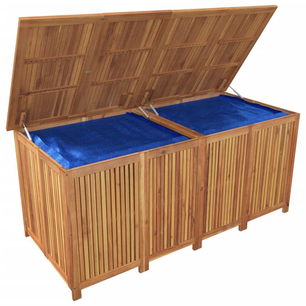 vidaXL Auflagenbox 175 x 80 x 75 cm Gartenbox 175x80x75 cm Massivholz Akazie Auflagenbox