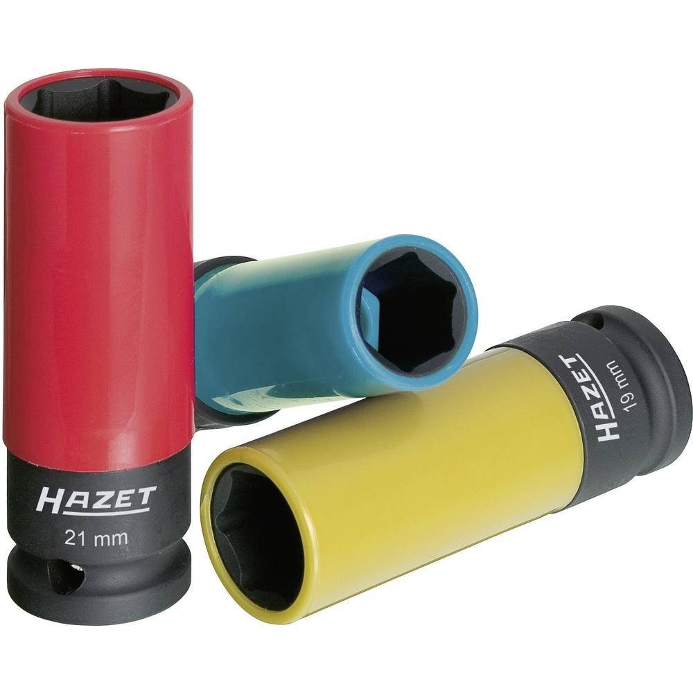 HAZET Торцевой ключ Kraft-Sechskant-Steckschlüssel-Einsatz 12.5 mm (1/2) 3tlg 903SPC/3