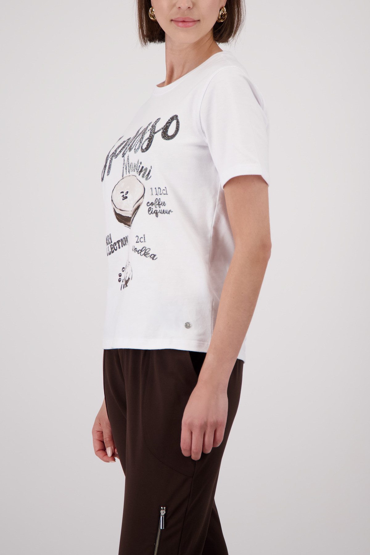 Monari Rundhalsshirt mit Frontprint