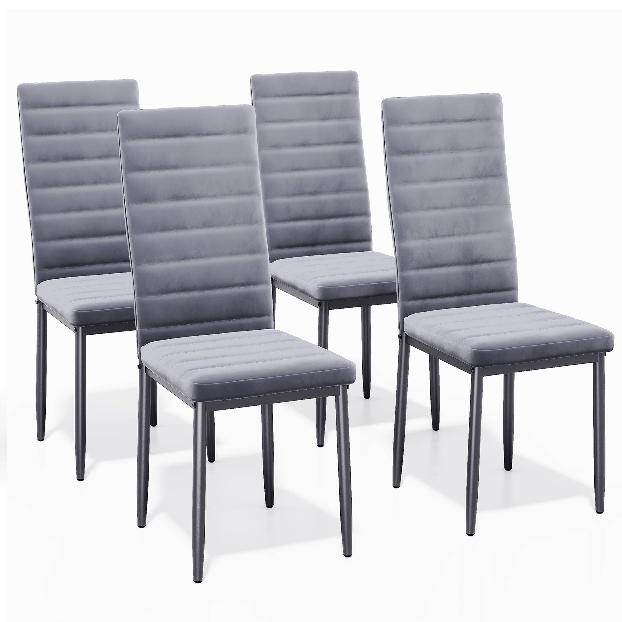 Blishom Esszimmerstuhl Esszimmerstühle 4er-Set, Küchenstuhl mit Gepolstert, 41x50x97 cm (4 St)