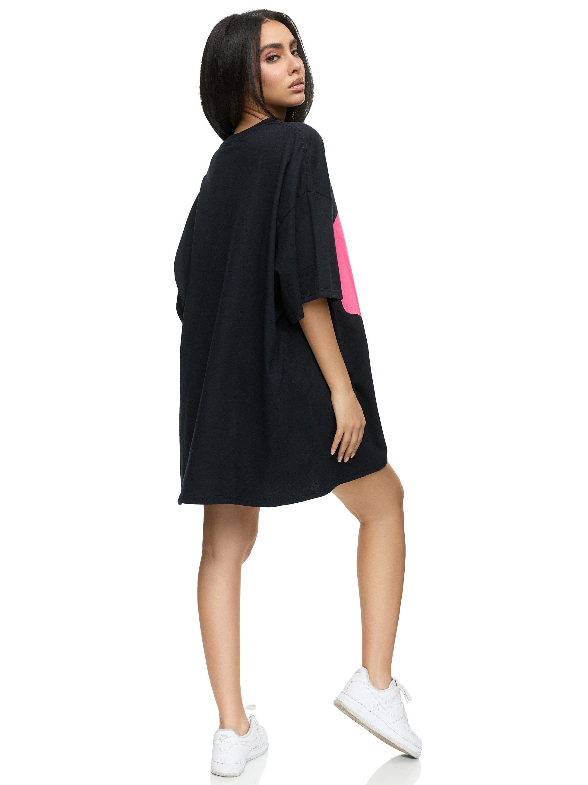 Worldclassca T-Shirt Worldclassca Oversized Print SMILE T-Shirt Sommer Oberteil PRINT - SMILE - OVERSIZED SHIRT