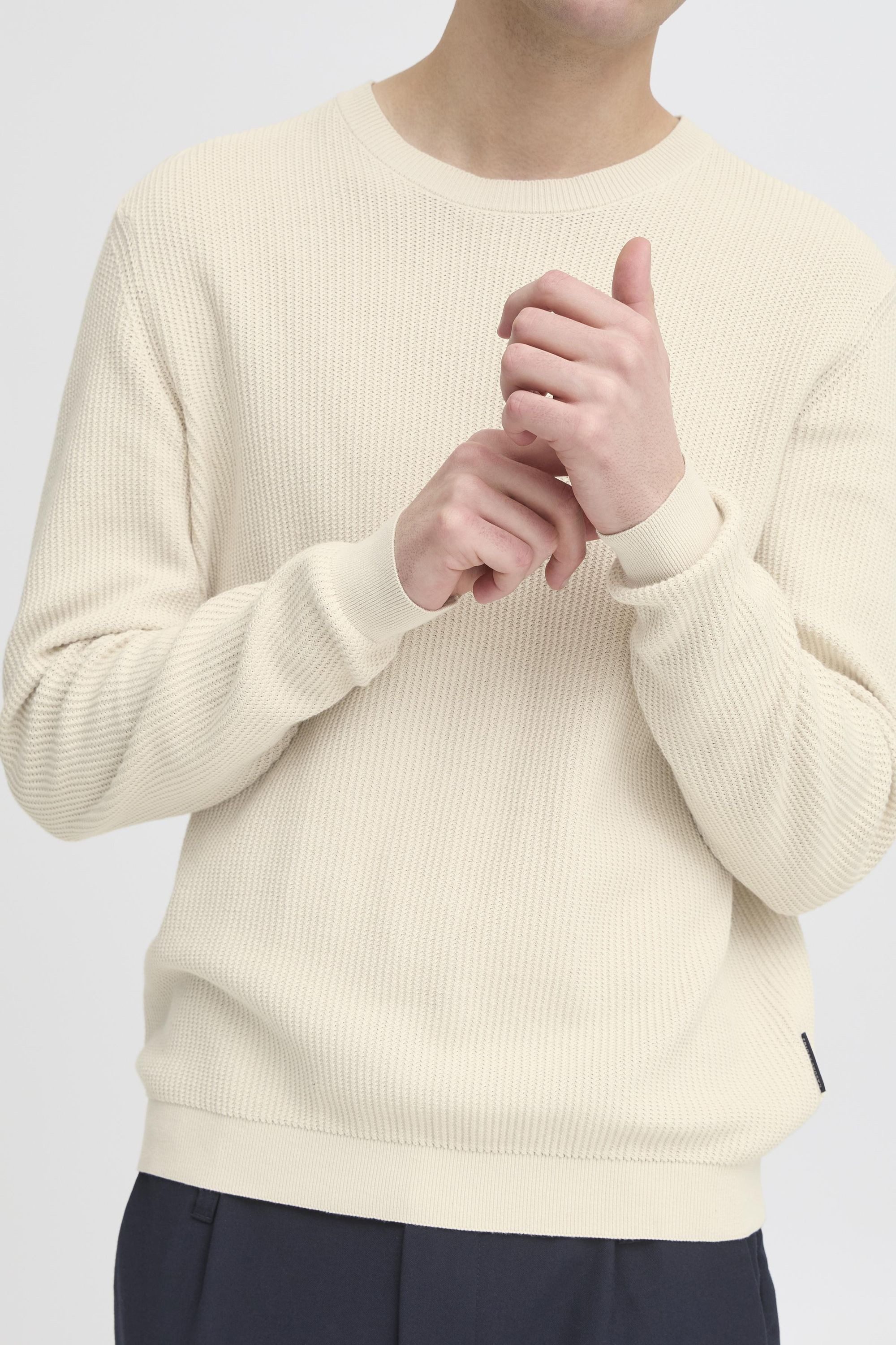 Casual Friday Strickpullover CFNoar Basic Rundhalspullover